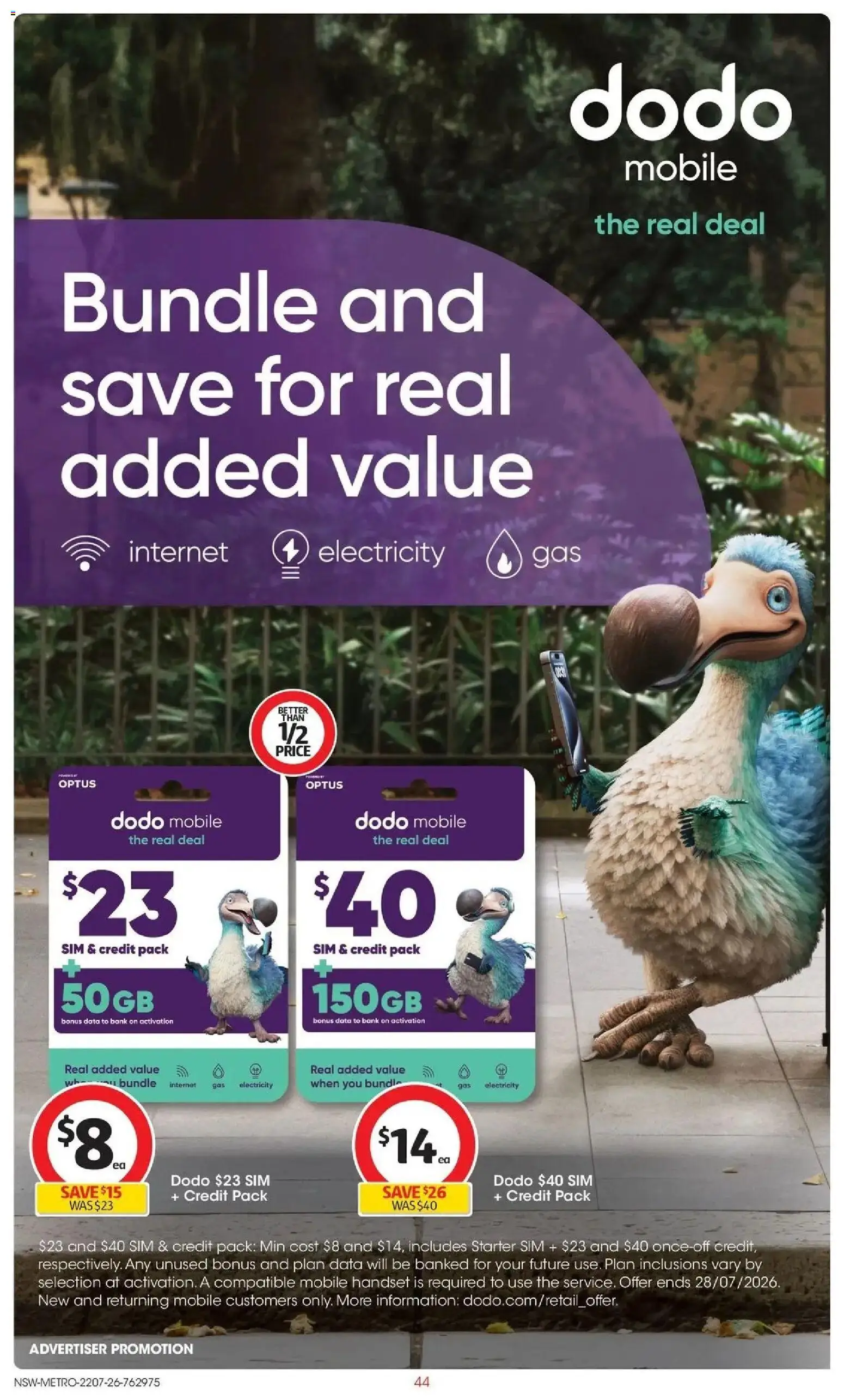 Coles catalogue - valid from 22/07/2026 | Page: 44 | Products: Mobile