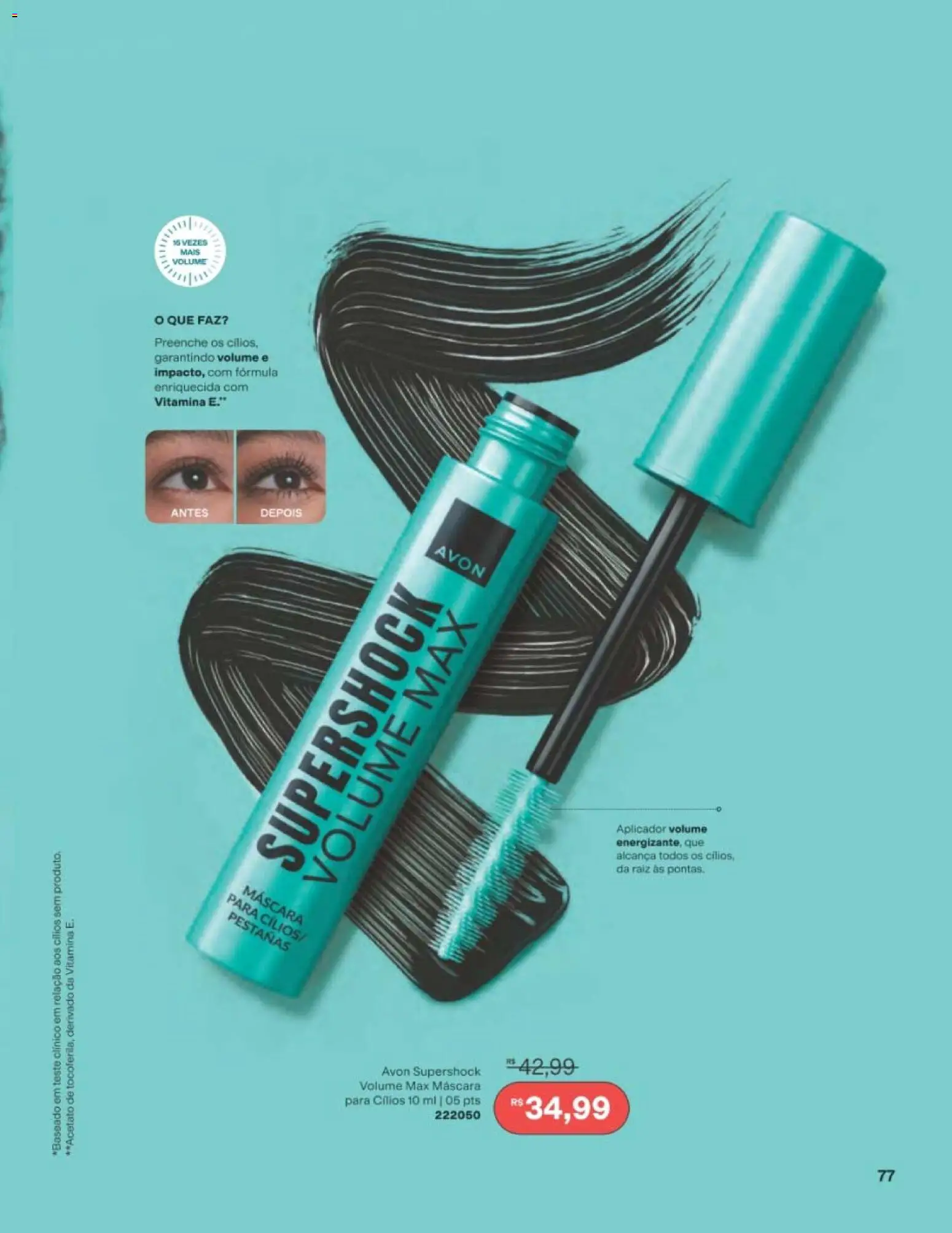 Avon Folheto - válido de 29/06/2026 | Página: 77 | Produtos: Máscara para cílios