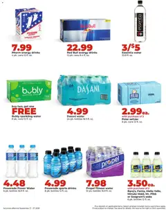 Preview of HyVee weekly ads valid from 09/21/2026 | Page: 27 | Products: Water, Red Bull