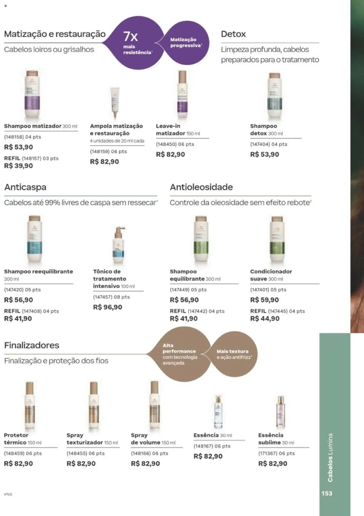 Natura Folheto - válido de 10/08/2026 | Página: 156 | Produtos: Shampoo, Tônico, Condicionador