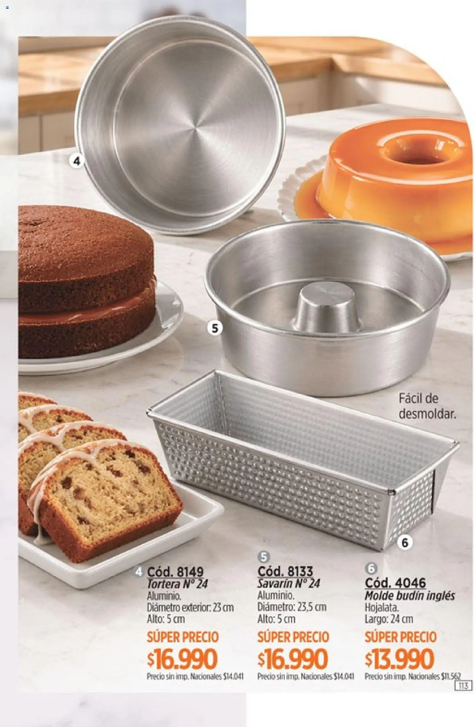 Catálogo Amodil Campaña 15 │ válido desde el 26/08/2026 | Página: 113 | Productos: Molde, Budín