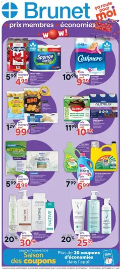 Preview of Brunet weekly flyer / circulaire from shop Brunet valid from Sep 24, 2026