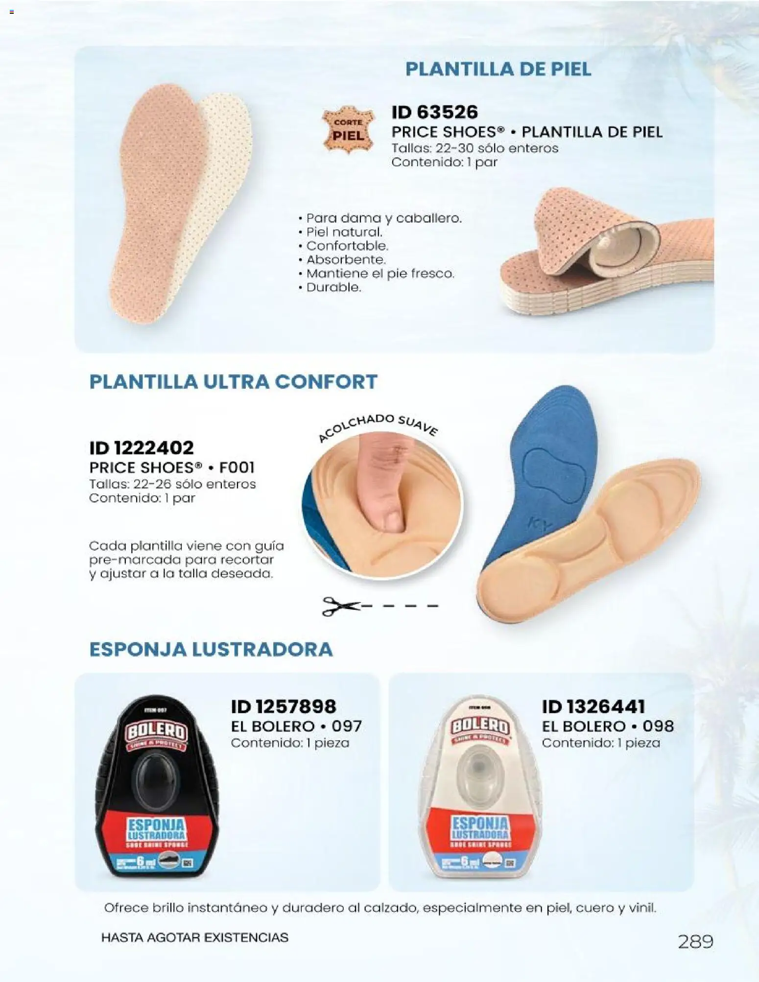 Nuevas ofertas de Price Shoes válidas en toda la República Mexicana desde el 23/06/2026. ¡Encuentra las mejores ofertas en Price Shoes catálogo Sandalias 2026! | Página: 289 | Productos: Esponja, Brillo, Acolchado