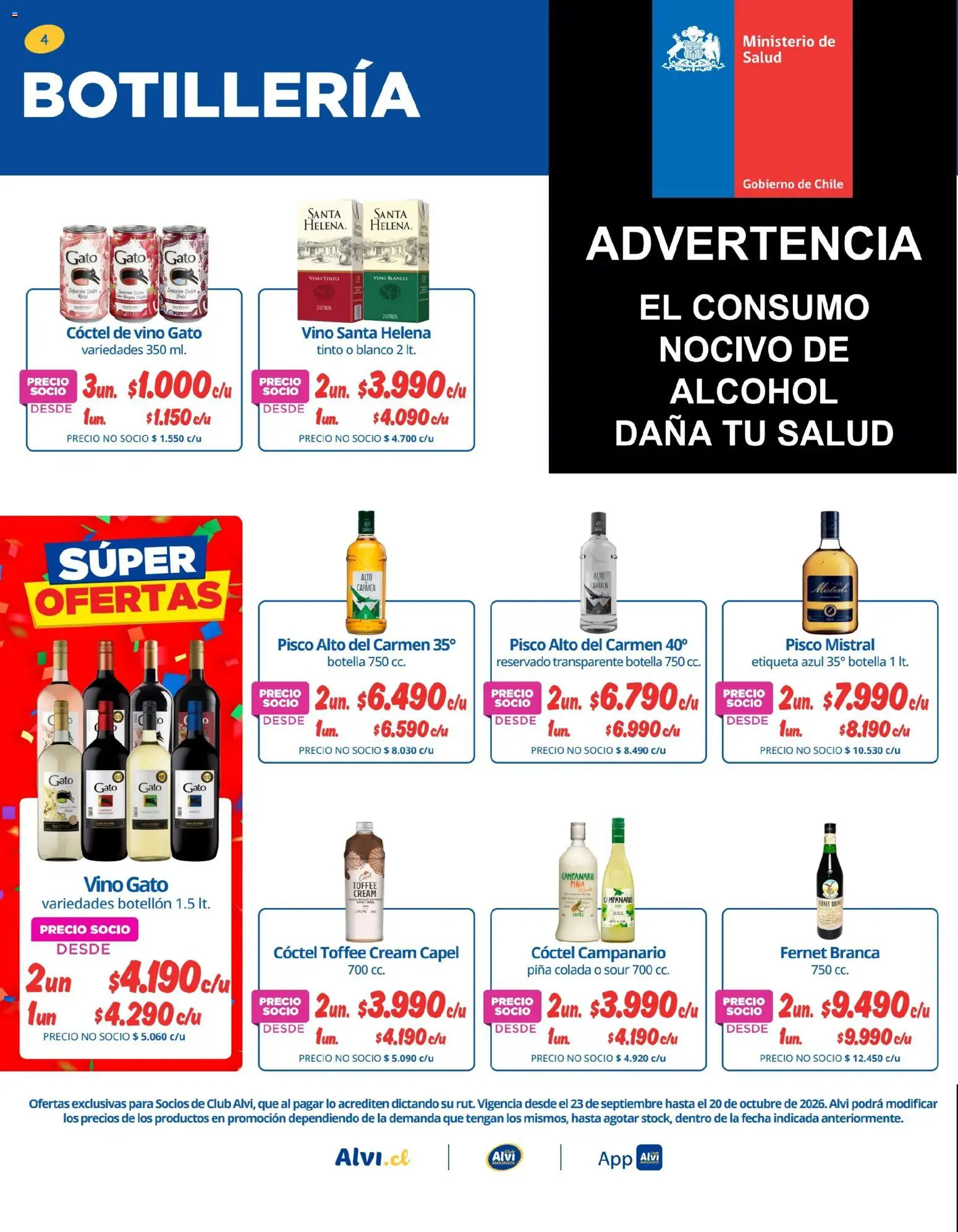 Alvi Ofertas │ válido desde el 21.09.2026 | Página: 4 | Productos: Vino blanco, Botella, Alcohol, Vino