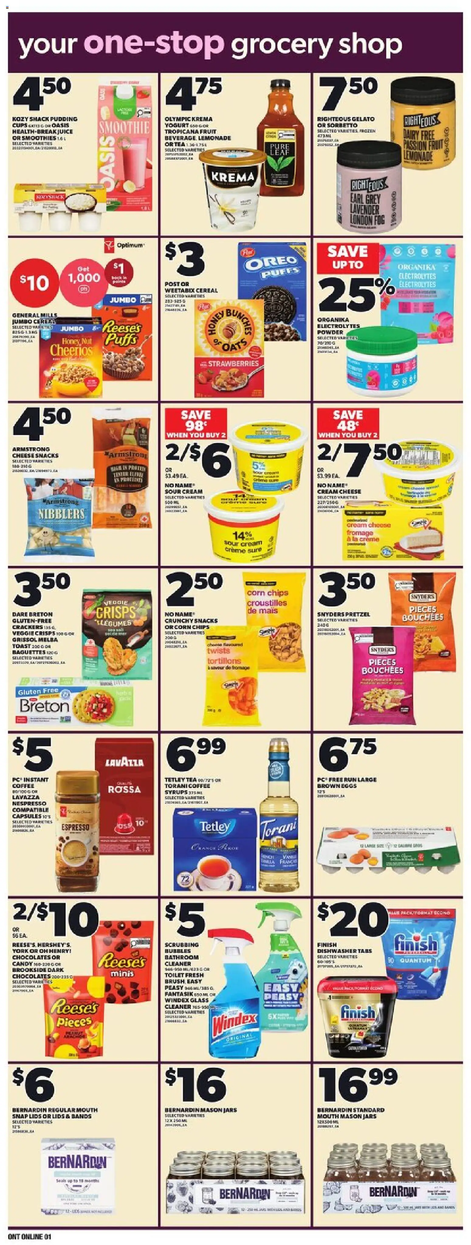 Loblaws flyer valid from Jul 23, 2026 | Page: 7 | Products: Tea, Cream cheese, Smoothie, Cheese