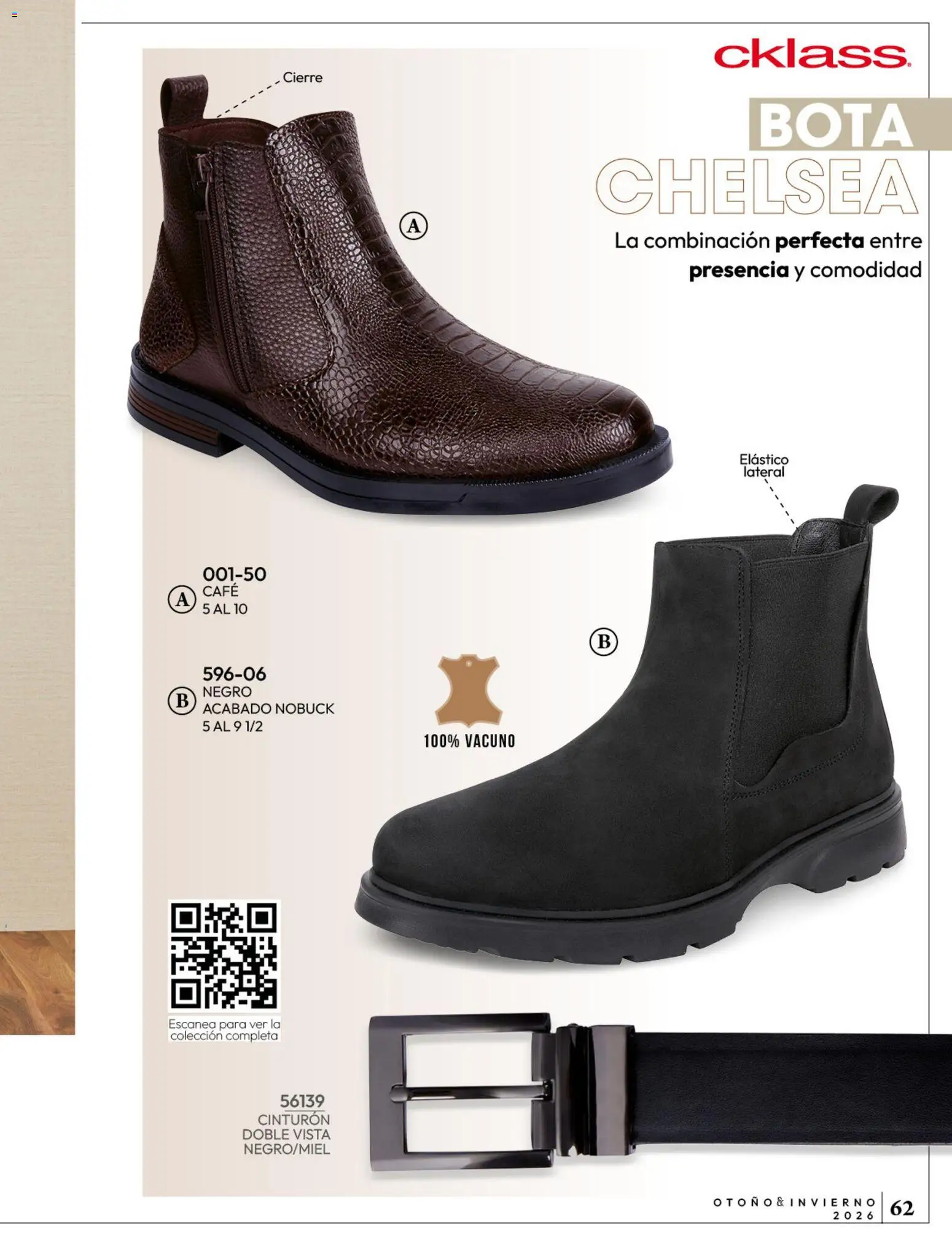 Nuevas ofertas de Cklass válidas en toda la República Mexicana desde el 08/07/2026. ¡Encuentra las mejores ofertas en Cklass catálogo Ropa caballero! | Página: 63 | Productos: Cinturón, Café