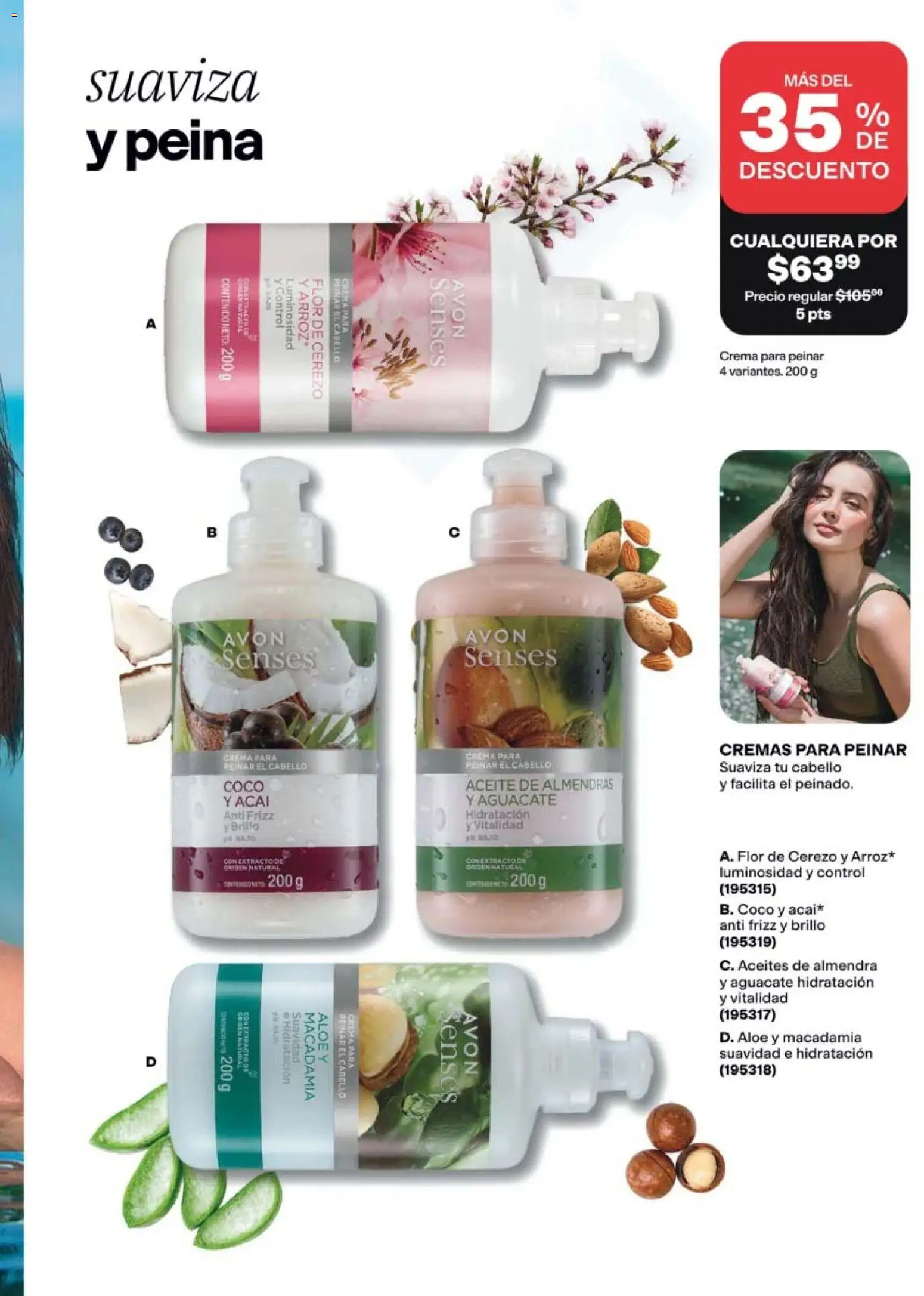 Nuevas ofertas de AVON válidas en toda la República Mexicana desde el 21/08/2026. ¡Encuentra las mejores ofertas en AVON campaña 13 2026! | Página: 157 | Productos: Almendras, Aguacate, Arroz, Almendra