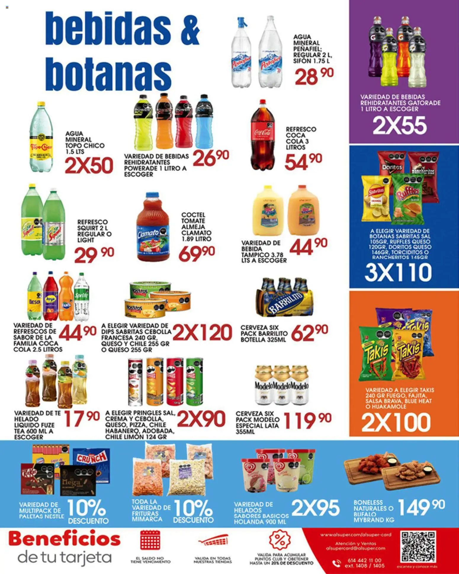 Nuevas ofertas de Alsuper válidas en toda la República Mexicana desde el 29.05.2026. ¡Encuentra las mejores ofertas en Alsuper folleto Zacatecas! | Página: 7 | Productos: Refresco, Tomate, Agua, Cerveza