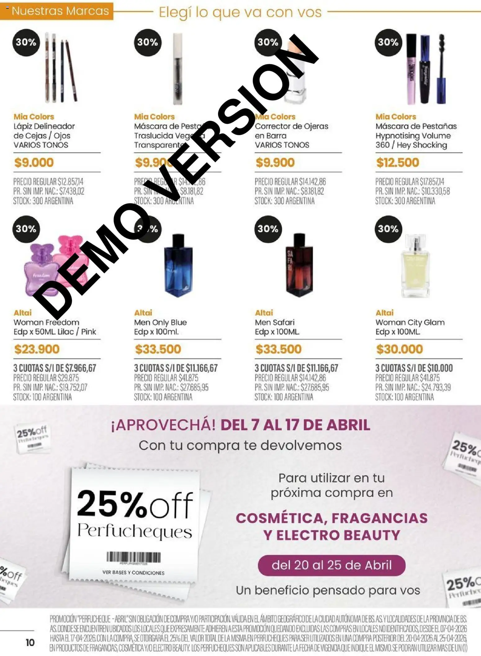 Pigmento catálogo │ válido desde el 07.04.2026 | Página: 10 | Productos: Máscara, Delineador, Mascara de pestañas, Corrector de ojeras