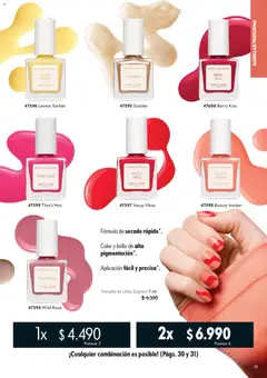 Oriflame catálogo válido desde el 19.06.2026 | Página: 31 | Productos: Brillo, Maquillaje, Esmalte de uñas
