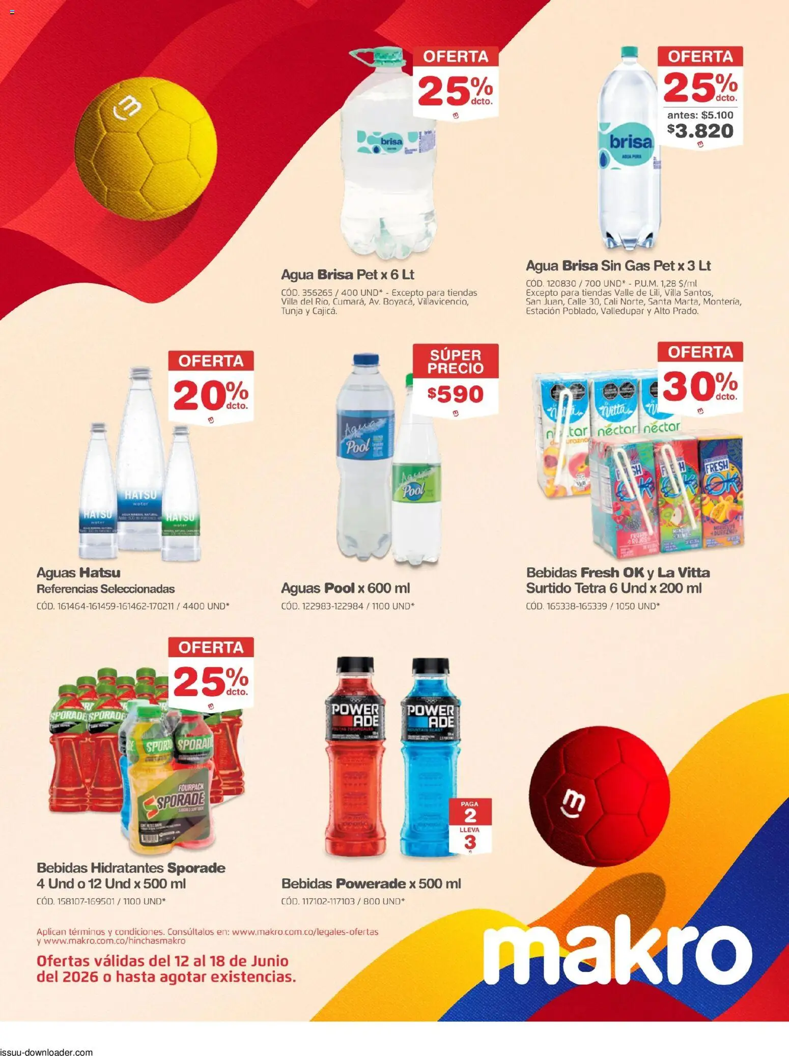 Makro revista - valida desde el 12.06.2026 | Página: 6 | Productos: Agua