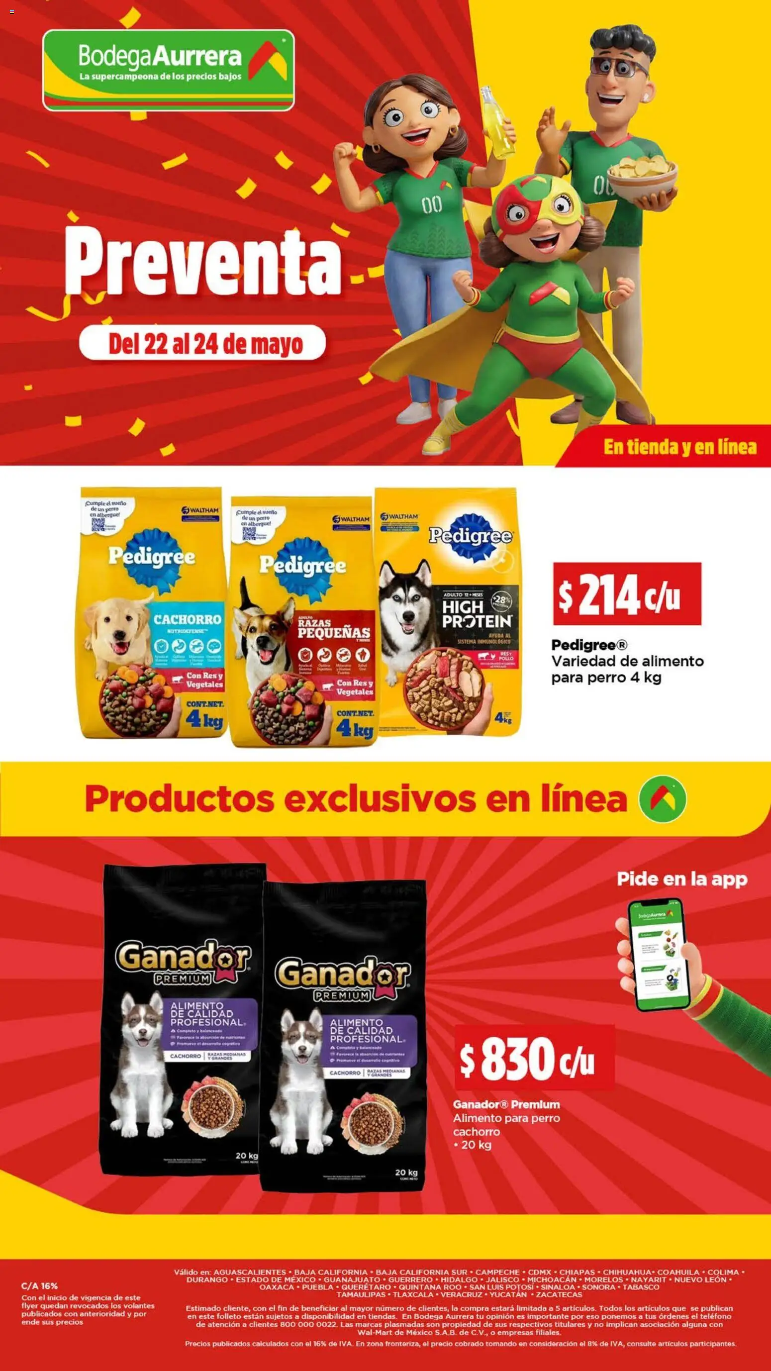 Nuevas ofertas de Bodega Aurrerá válidas en toda la República Mexicana desde el 22.05.2026. ¡Encuentra las mejores ofertas en Bodega Aurrerá folleto Preventa! | Página: 17 | Productos: Pollo, Res, Teléfono