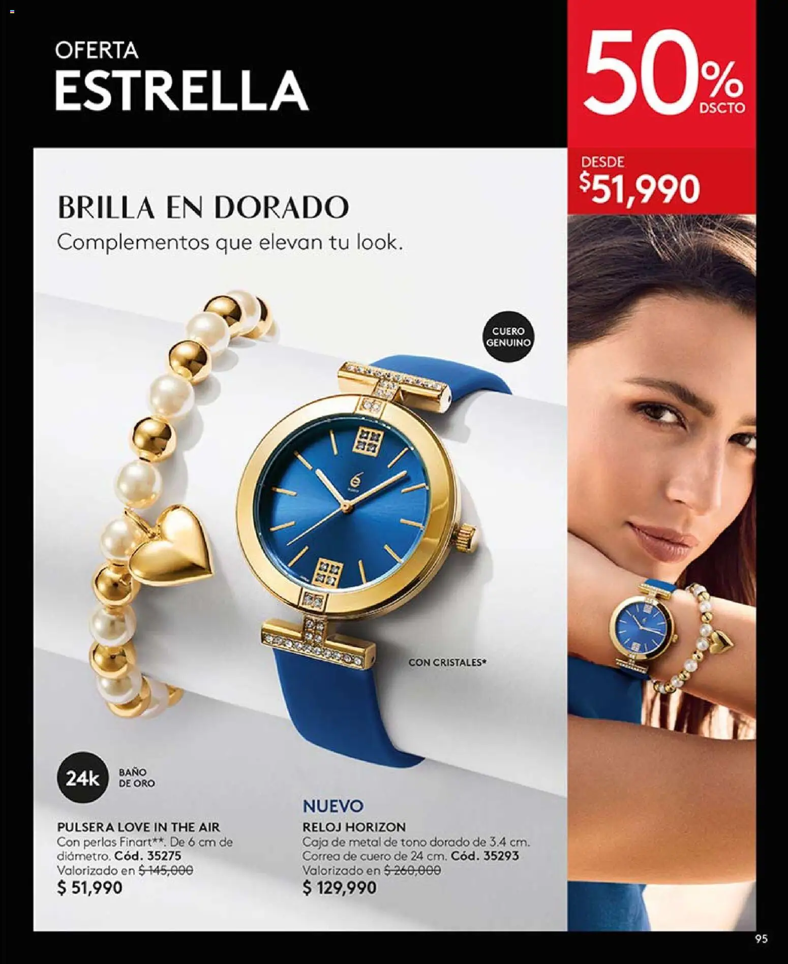 Ésika revista - valida desde el 13.03.2026 | Página: 95 | Productos: Reloj, Pulsera, Caja, Baño