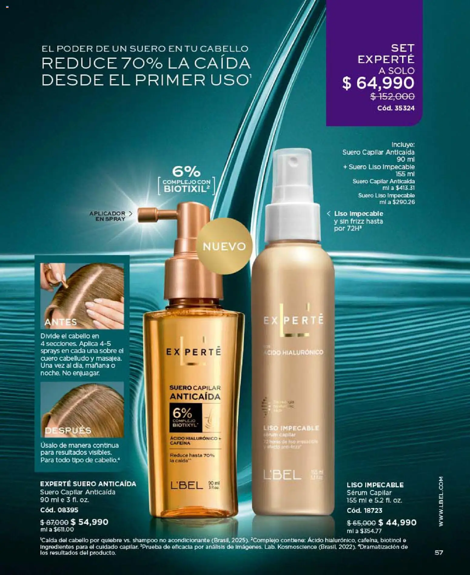 L'Bel revista - valida desde el 26.06.2026 | Página: 57 | Productos: Serum, Shampoo, Sobre