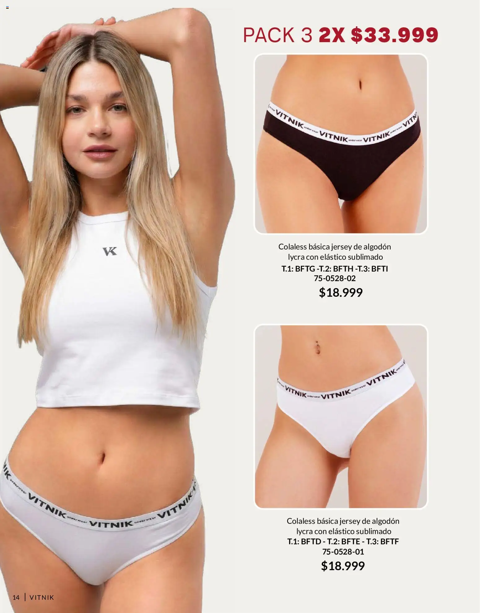 Vitnik - Underwear & Complements │ válido desde el 04/08/2026 | Página: 14 | Productos: Algodón