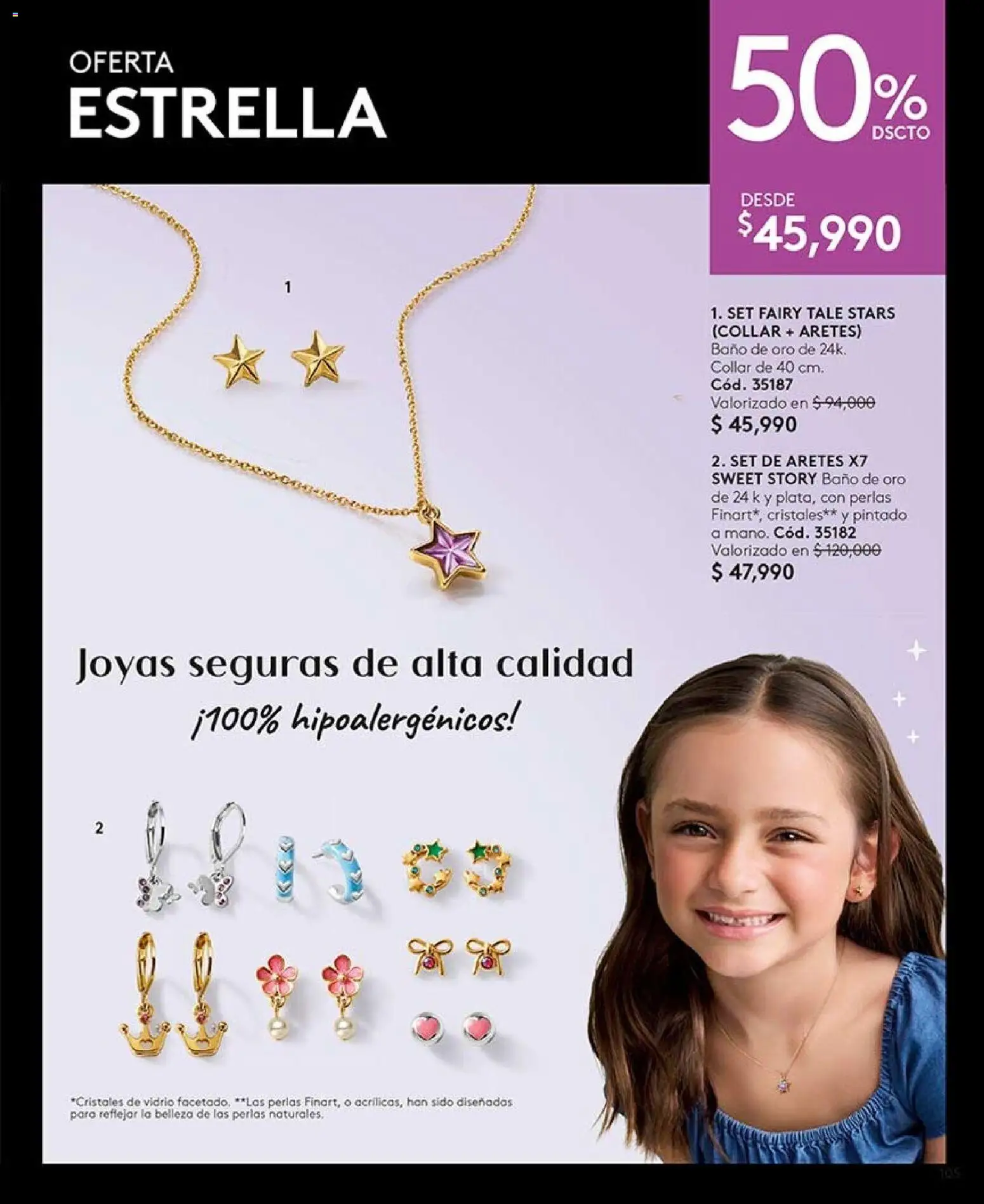 Ésika revista - valida desde el 28/08/2026 | Página: 105 | Productos: Aretes, Baño, Collar