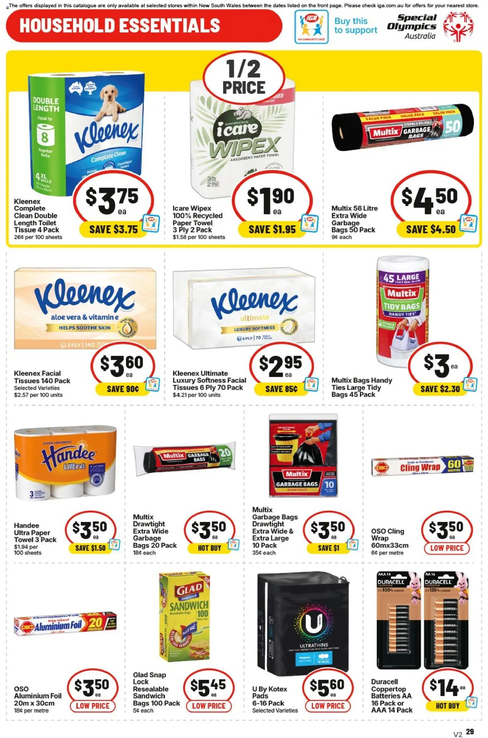 IGA catalogue - valid from 13.05.2026 | Page: 30 | Products: Toilet, Batteries, Tissues, Vitamin