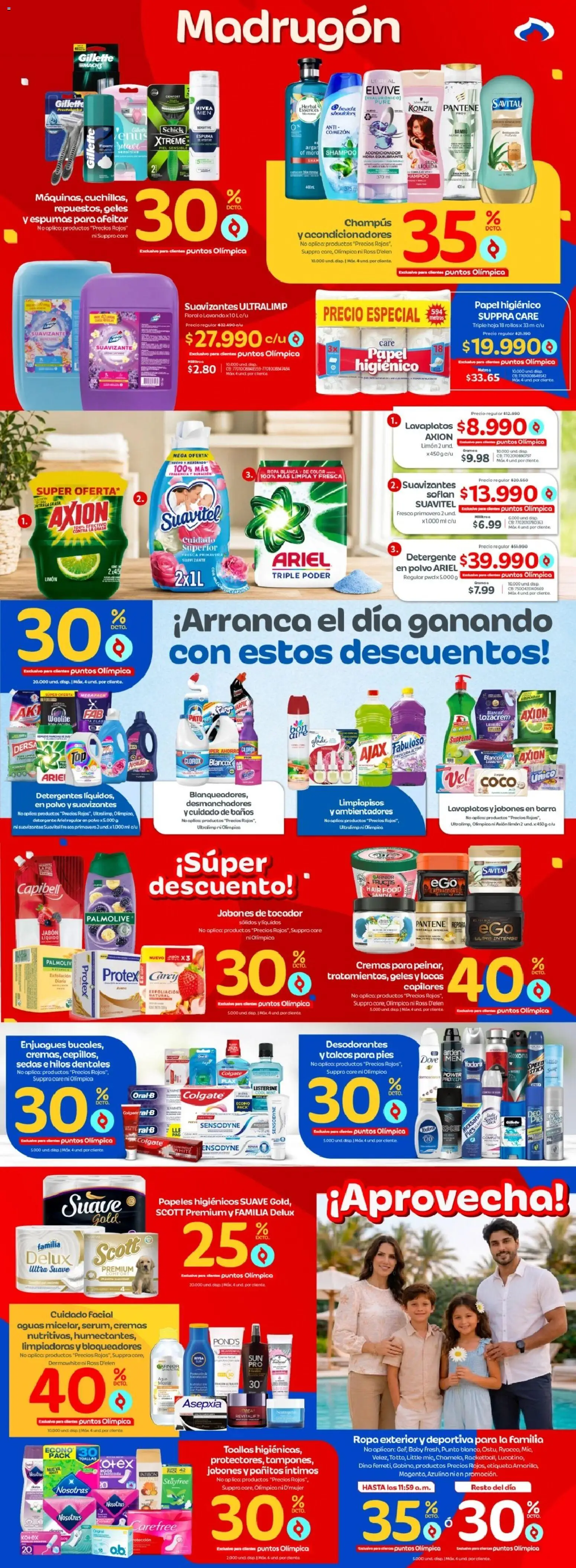 Olímpica revista - valida desde el 01/08/2026 | Página: 2 | Productos: Shampoo, Toallas, Mascarilla, Acondicionador