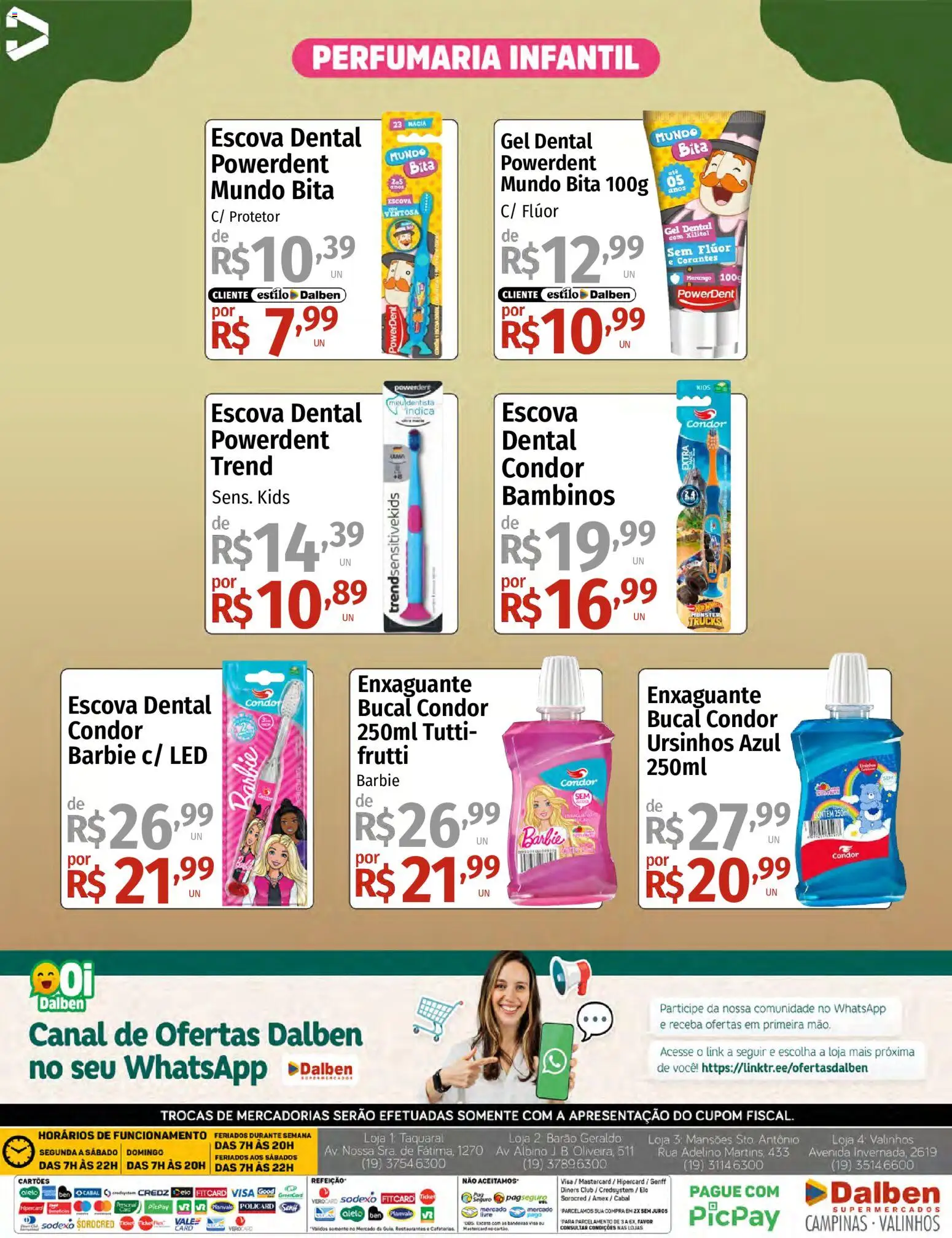 Supermercado Dalben Folheto - válido de 08/09/2026 | Página: 4 | Produtos: Escova