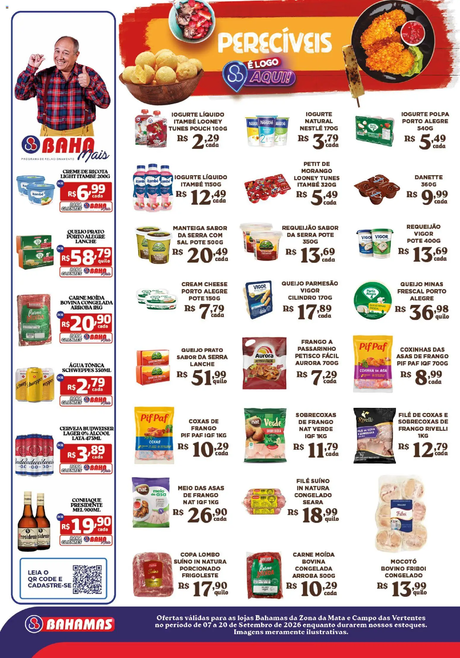 Bahamas Supermercados Folheto - válido de 07/09/2026 | Página: 6 | Produtos: Lombo, Iogurte, Copa, Ricota