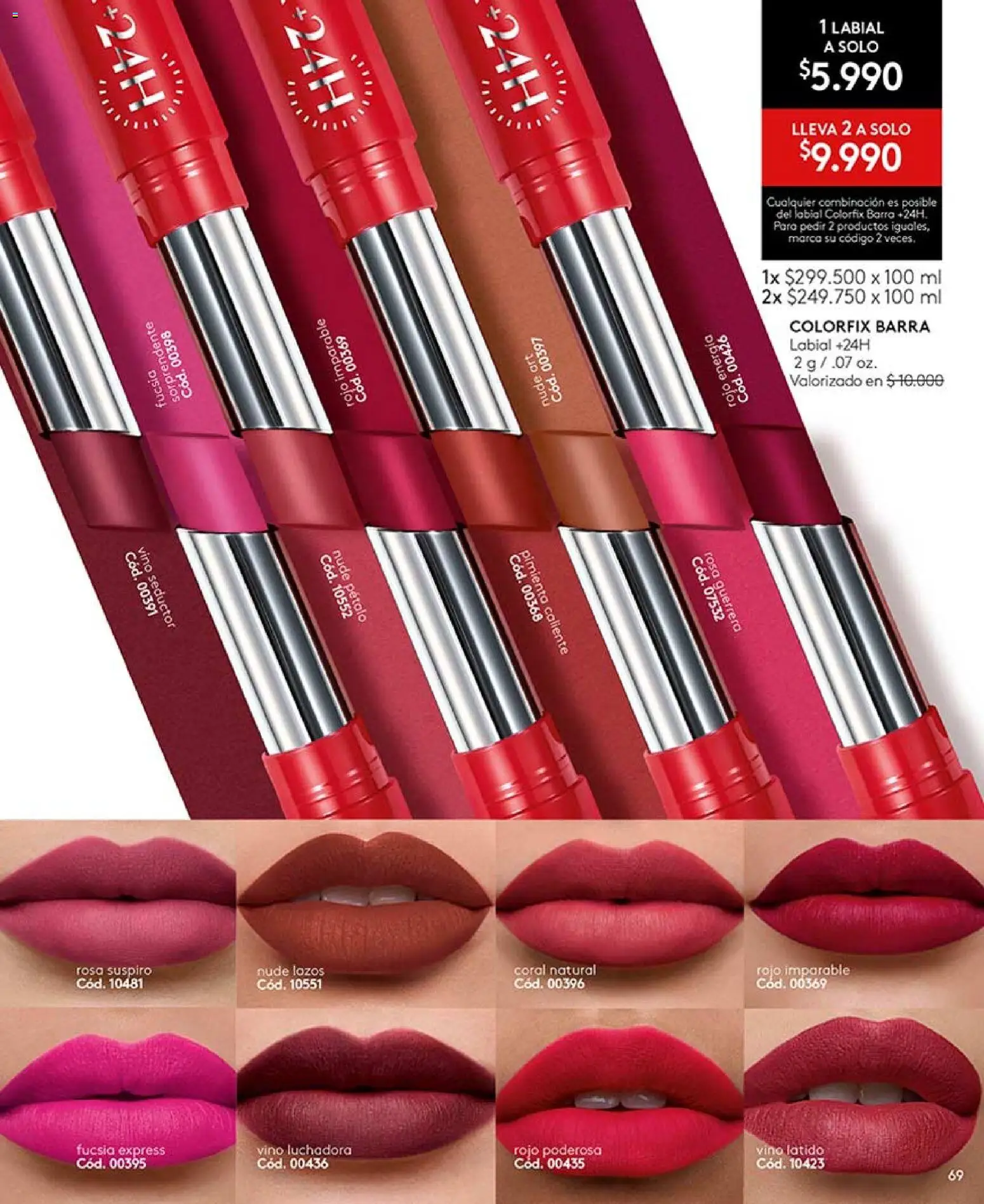 Catálogo Ésika Campaña x │ válido desde el 29.04.2026 | Página: 69 | Productos: Pimienta, Ajo, Vino, Labial