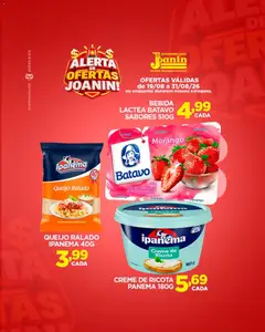 Supermercados Joanin ofertas imperdíveis - Pré-Visualização do folheto da loja Supermercados Joanin, válido de 19/08/2026