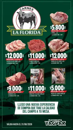 Vista previa Yaguar - Conocé Carnes La Florida Salta válido desde el 26/08/2026