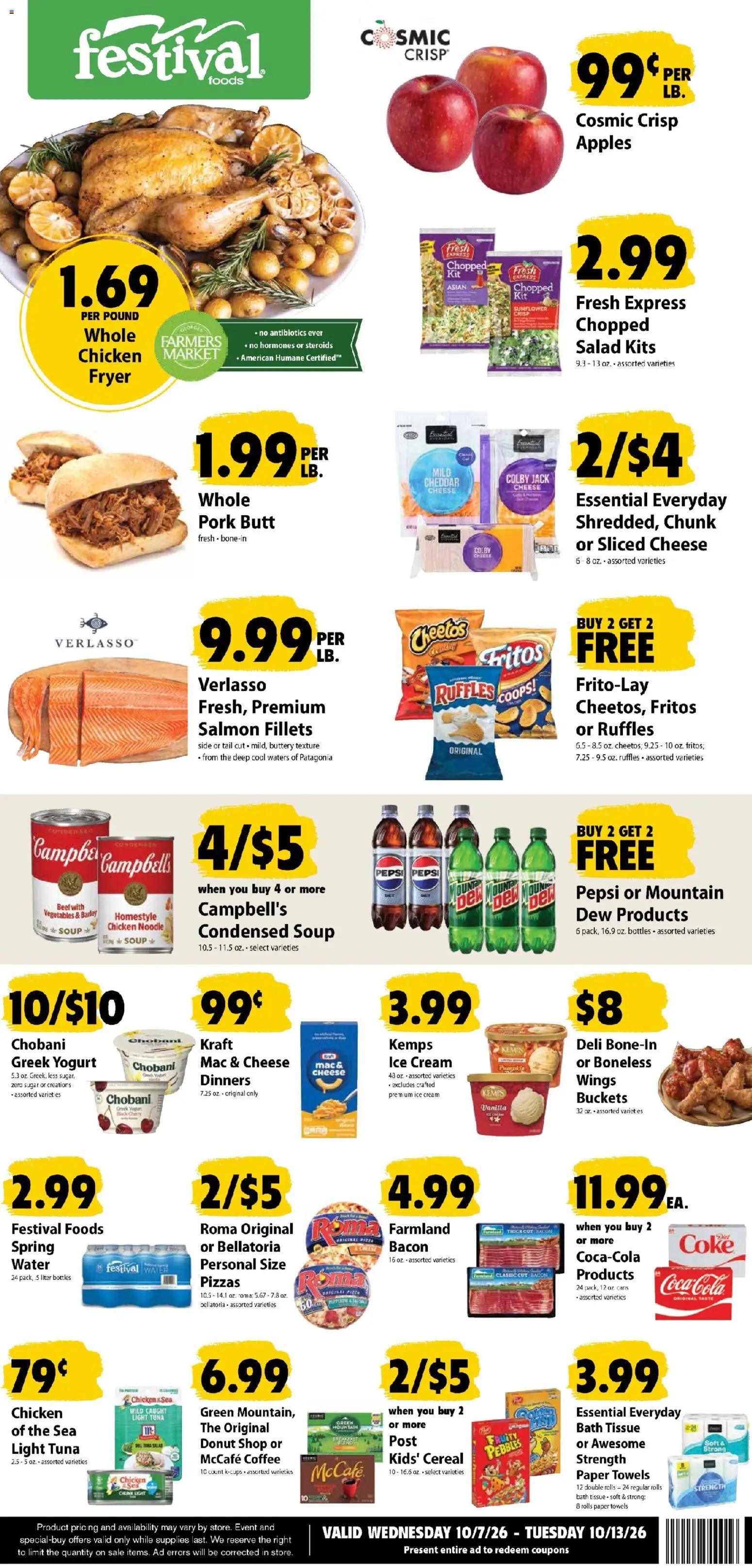 Festival Foods Weekly Ad - valid from 10/07/2026 | Page: 1