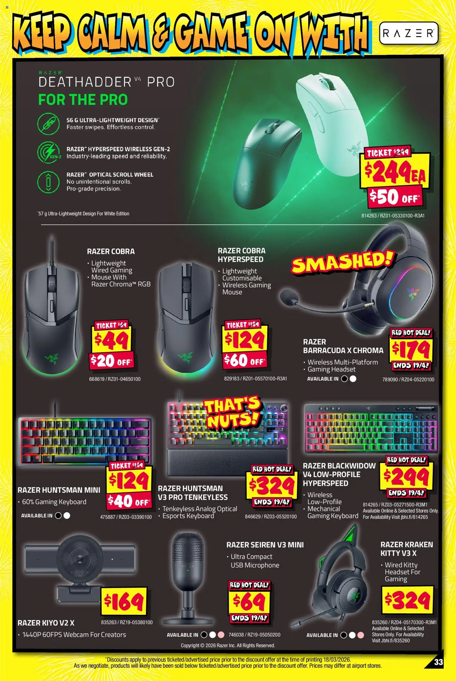 JB Hi-Fi catalogue - valid from 30/03/2026 | Page: 33 | Products: Mouse, Game, Microphone, Usb