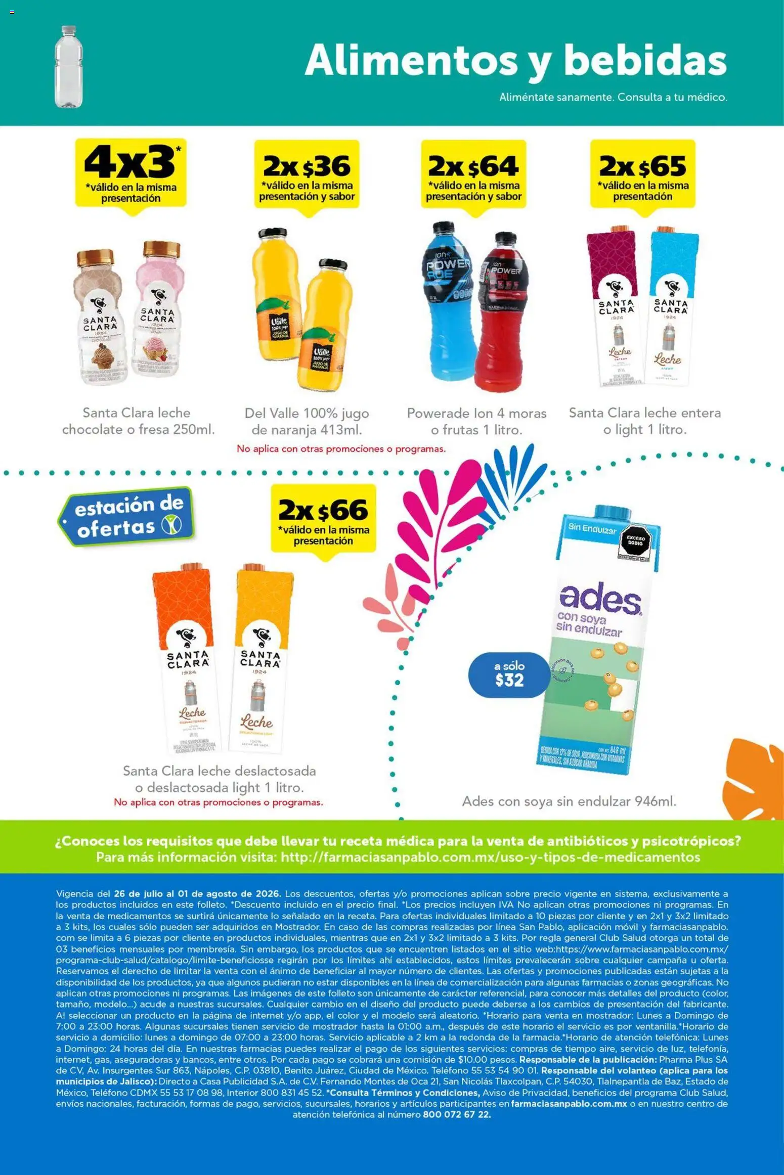 Nuevas ofertas de Farmacia San Pablo válidas en toda la República Mexicana desde el 26/07/2026. ¡Encuentra las mejores ofertas en Farmacia San Pablo catálogo! | Página: 16