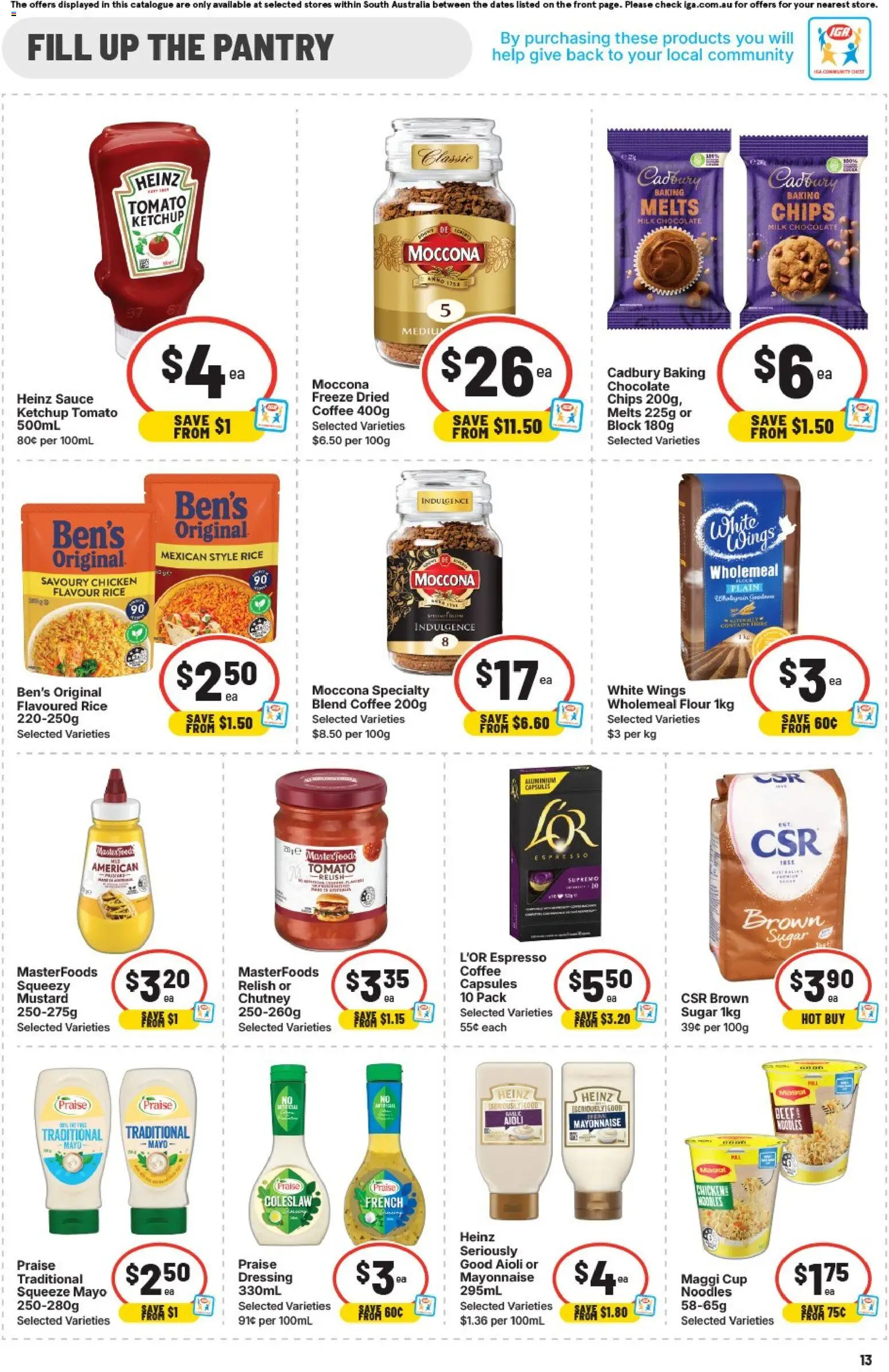 IGA catalogue - valid from 17.06.2026 | Page: 9 | Products: Chicken, Rice, Mustard, Chips