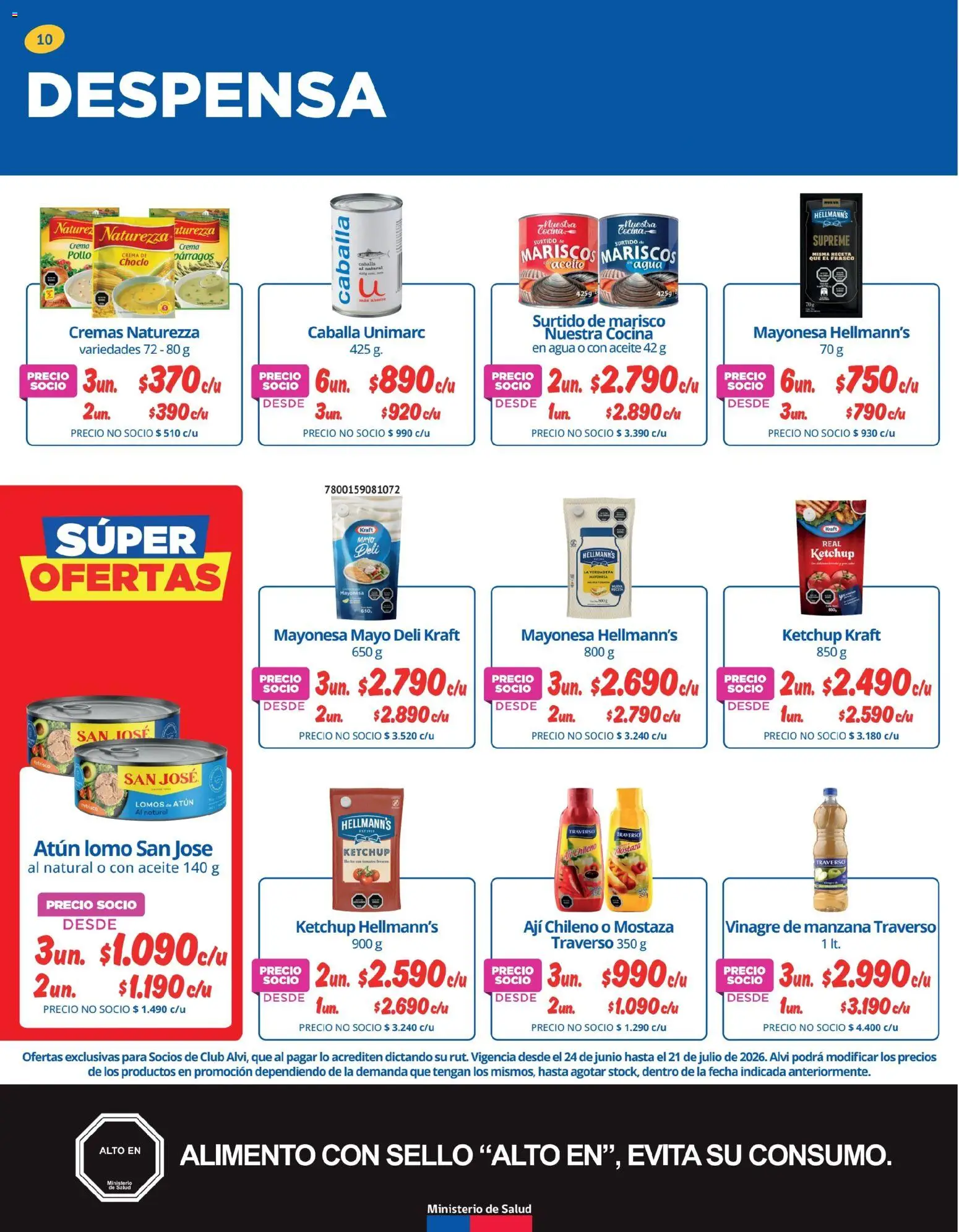 Alvi catálogo │ válido desde el 23.06.2026 | Página: 10 | Productos: Atún, Manzana, Cocina, Aceite