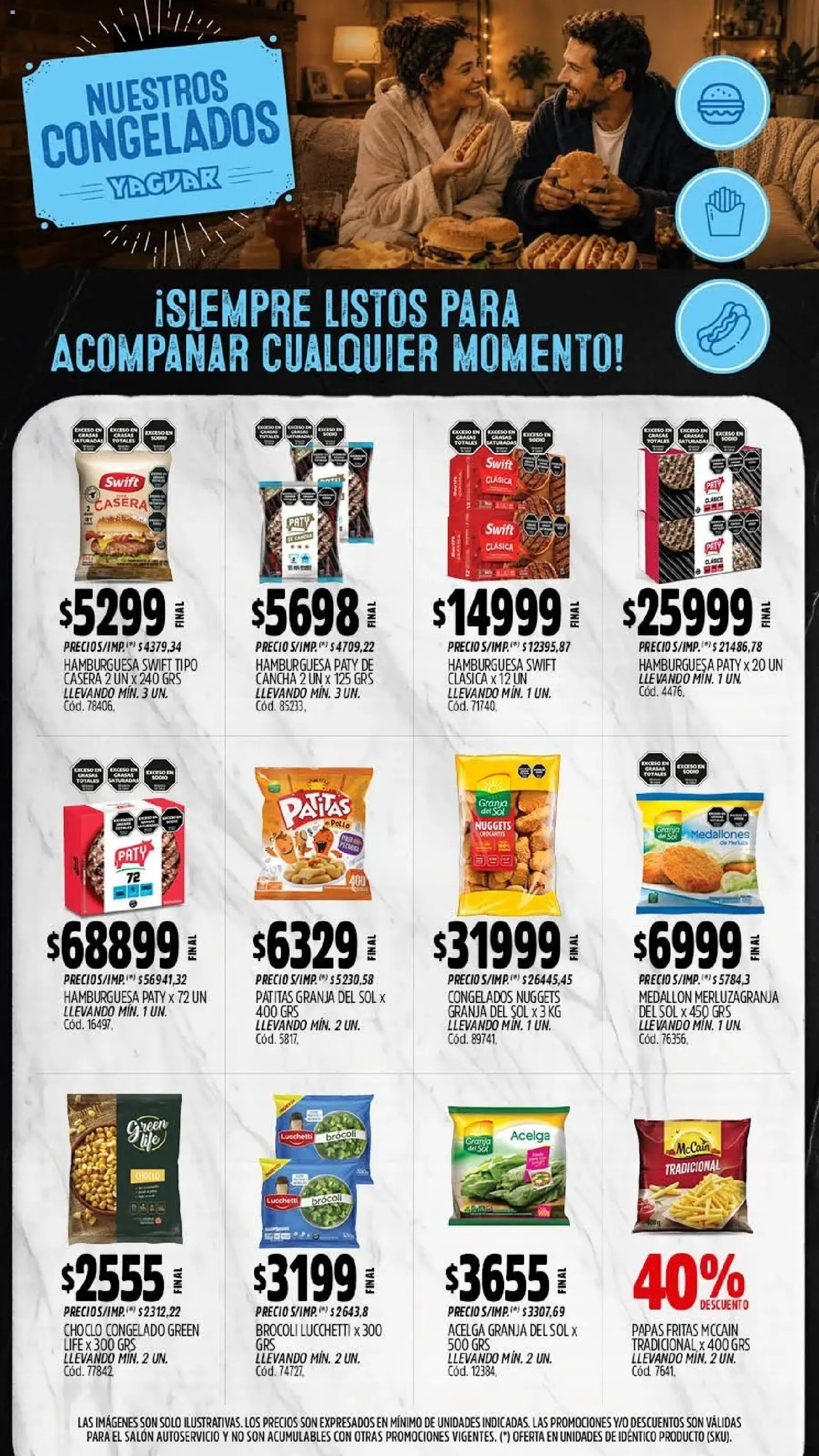 Yaguar - Oferta Semanal Chaco │ válido desde el 28/09/2026 | Página: 9 | Productos: Choclo, Acelga, Brocoli, Papas