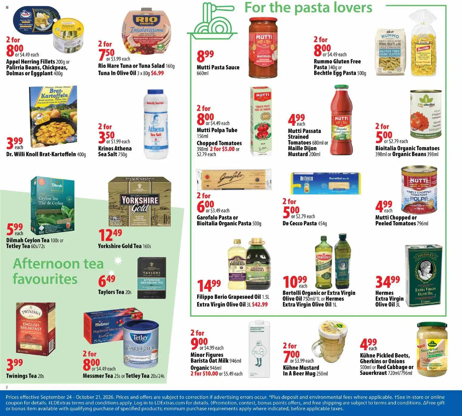 London Drugs flyer valid from Sep 24, 2026 | Page: 3 | Products: Herring, Salad, Salt, Sauerkraut