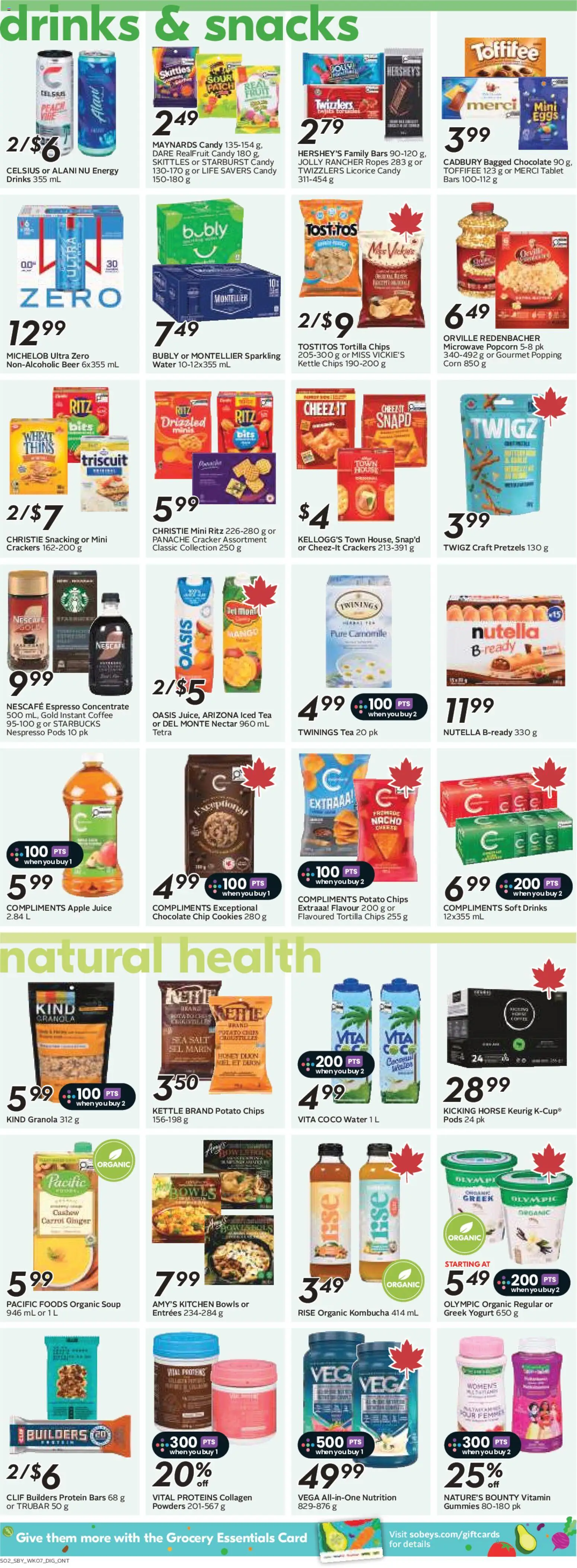 Sobeys flyer valid from 11.06.2026 | Page: 10 | Products: Tea, Cookies, Kettle, Yogurt