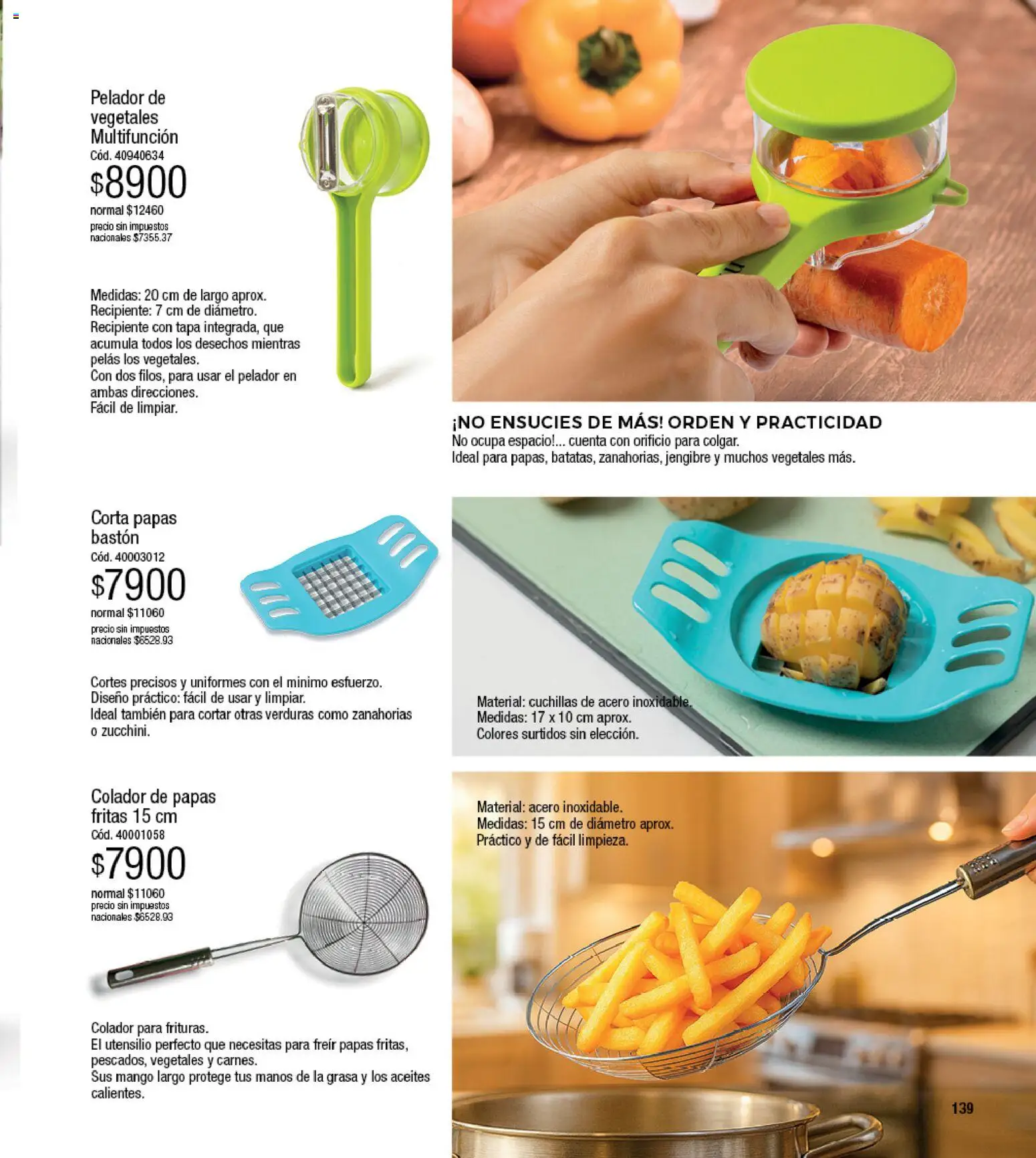 Millanel - Catálogo │ válido desde el 17/08/2026 | Página: 139 | Productos: Zanahorias, Papas, Mango, Papas fritas