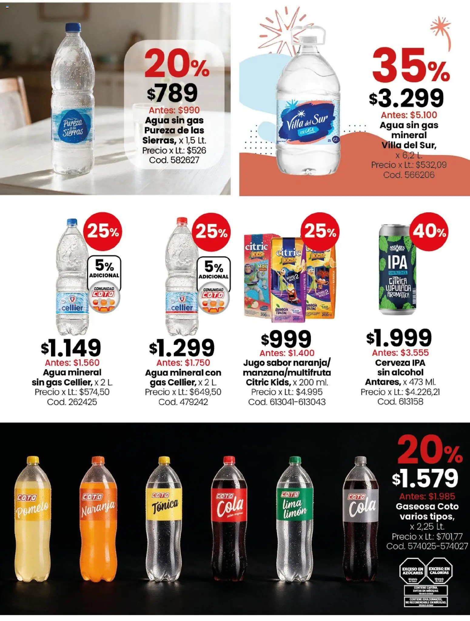 Almacén y bebidas │ válido desde el 07/09/2026 | Página: 7 | Productos: Soda, Lima, Agua, Pomelo