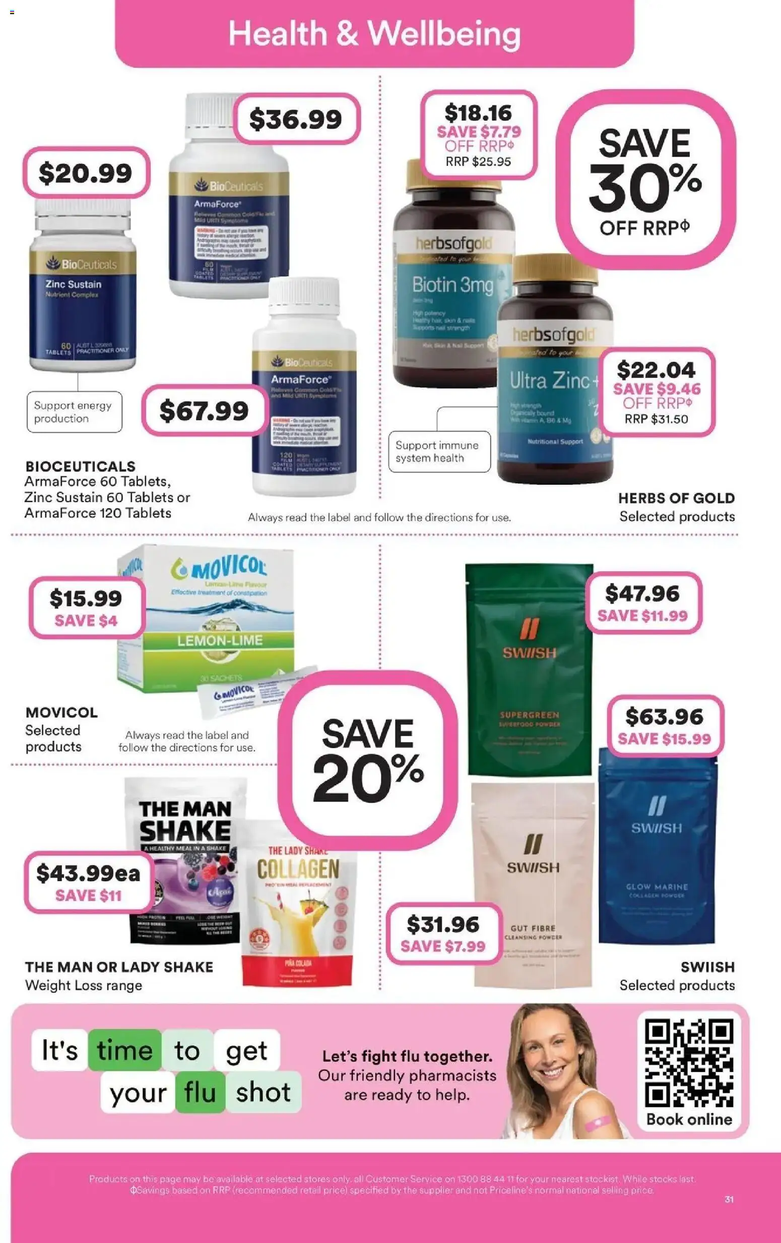Priceline Pharmacy catalogue - valid from 20.05.2026 | Page: 31 | Products: Weight, Treatment, Tablets, Zinc