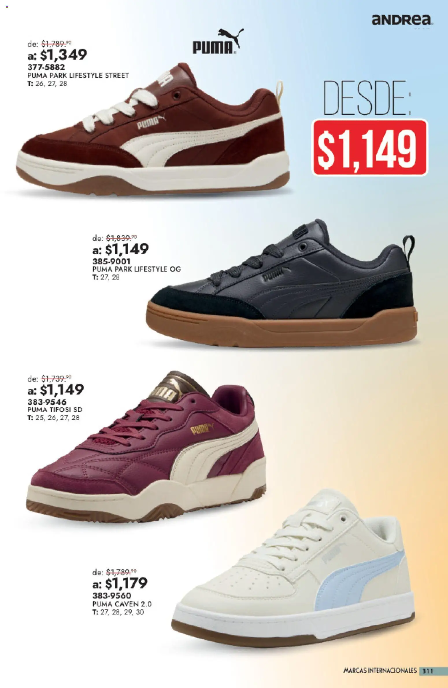 Nuevas ofertas de Andrea válidas en toda la República Mexicana desde el 26/07/2026. ¡Encuentra las mejores ofertas en Andrea catálogo Outlet! | Página: 311
