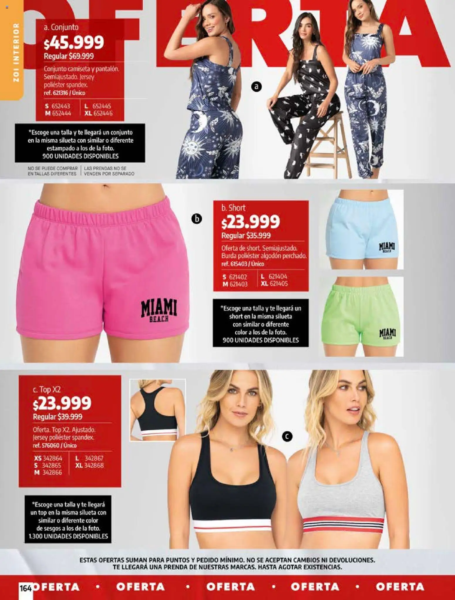 Pacifika revista - valida desde el 03.06.2026 | Página: 165 | Productos: Té, Algodón, Short, Conjunto