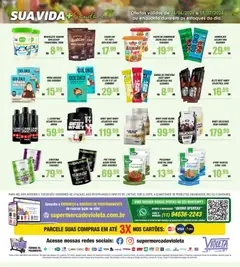 Violeta Supermercados ofertas Saudável - Pré-Visualização do folheto da loja Violeta Supermercados, válido de 26/06/2026 | Página: 2 | Produtos: Creatina, Amendoim, Requeijão, Avelã