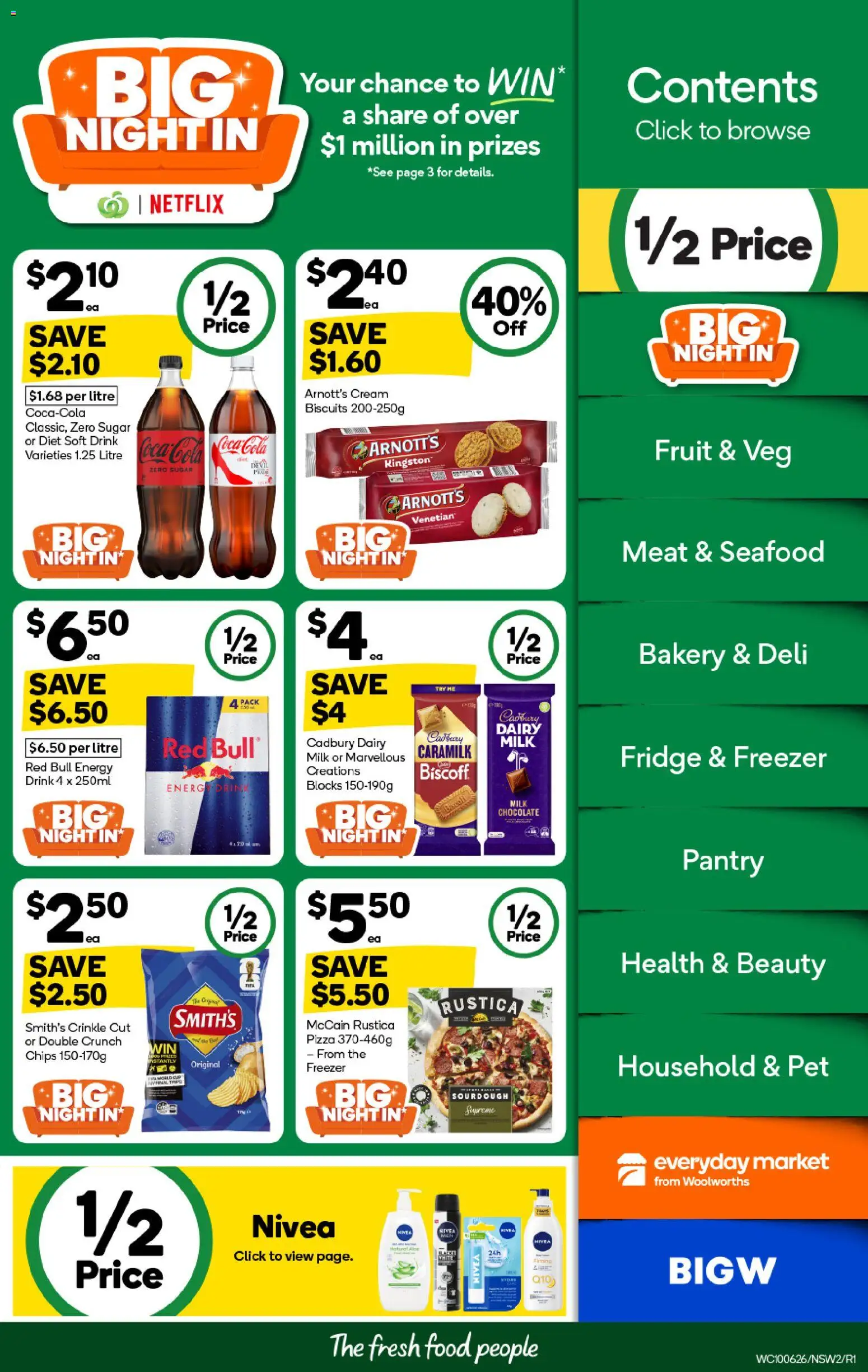 Woolworths catalogue - valid from 10.06.2026 | Page: 2 | Products: Milk, Chocolate, Cream, Fridge