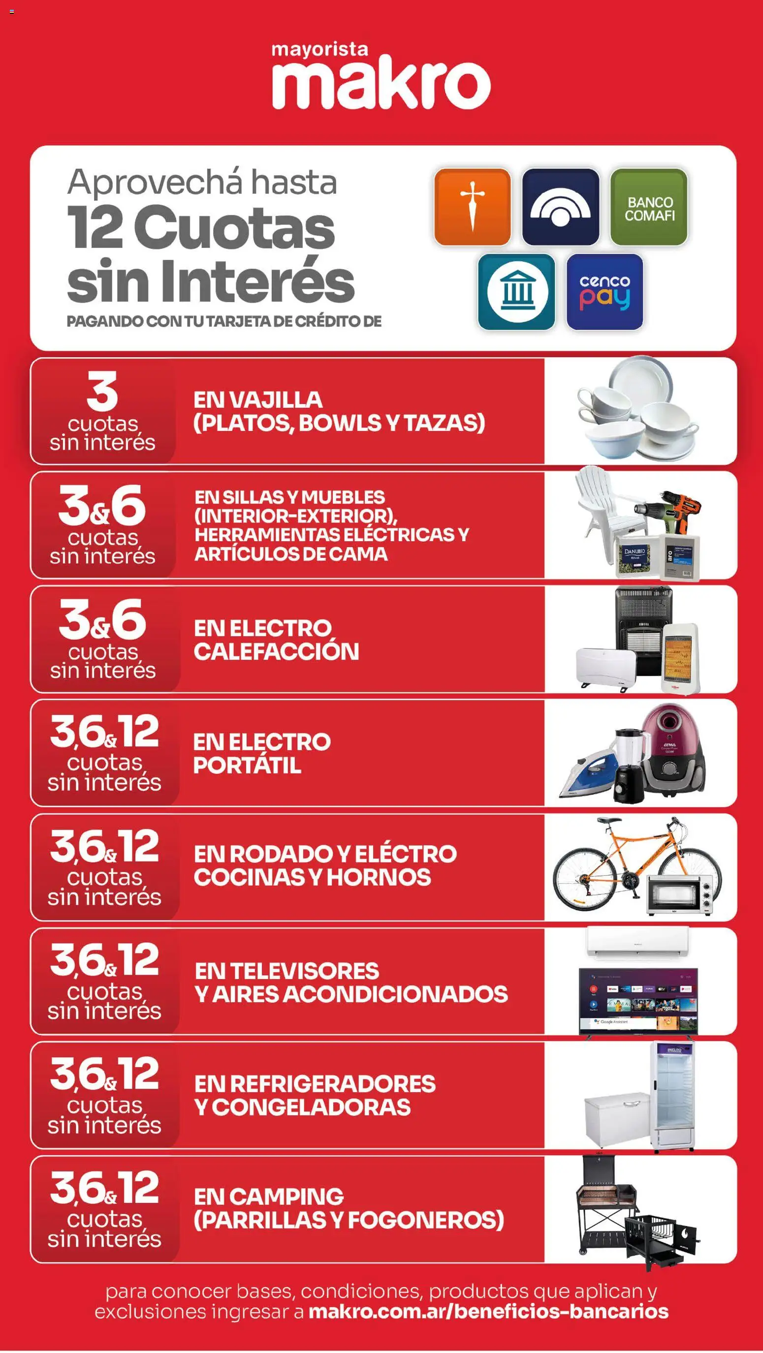 Makro ofertas │ válido desde el 27/08/2026 | Página: 17 | Productos: Vajilla, Cama, Herramientas
