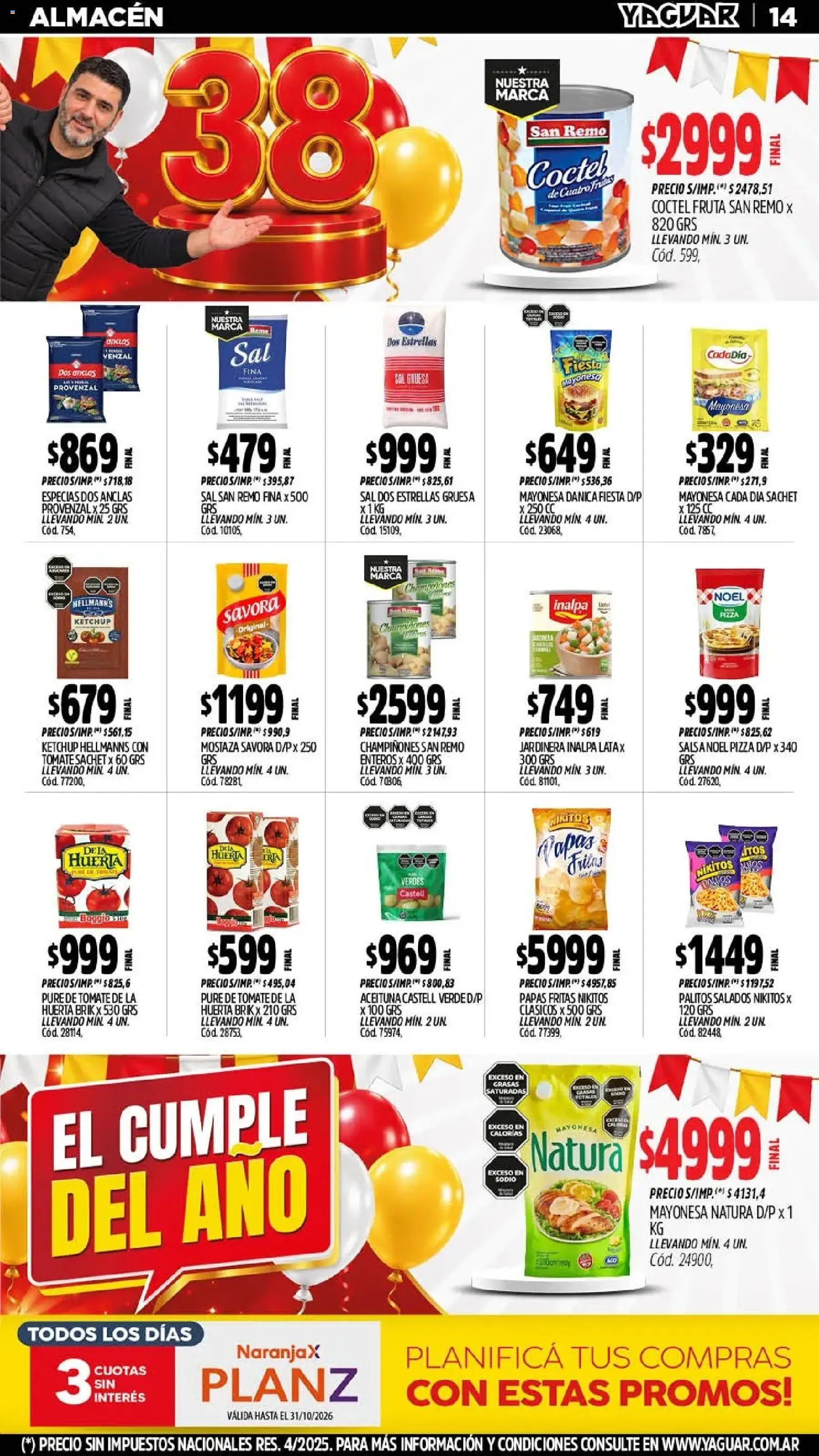 Yaguar - Oferta Semanal Chaco │ válido desde el 26/10/2026 | Página: 14