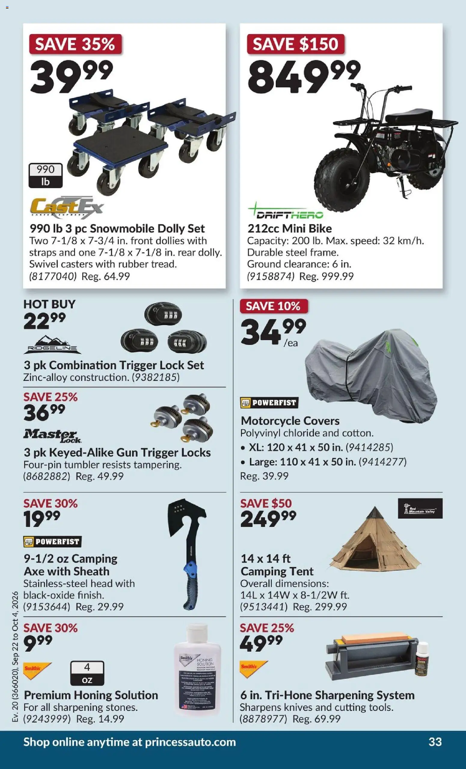 Princess Auto flyer valid from Sep 22, 2026 | Page: 38