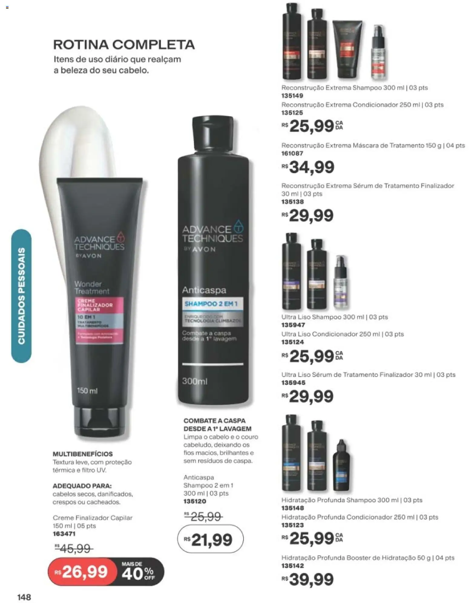 Avon Folheto - válido de 22/06/2026 | Página: 149 | Produtos: Shampoo, Condicionador, Sérum, Creme