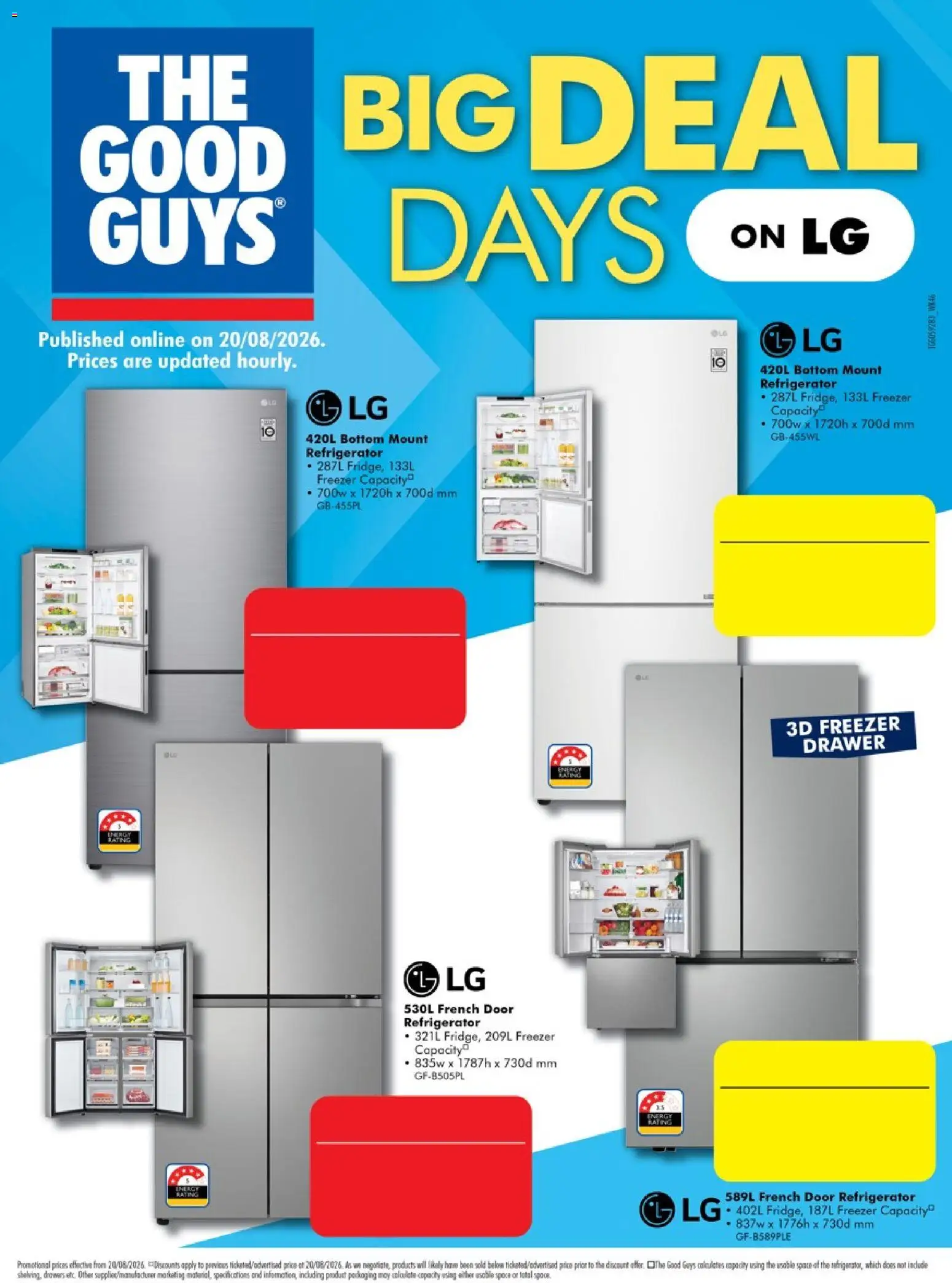 The Good Guys catalogue - valid from 19/08/2026 | Page: 2 | Products: Door, Drawer, Freezer, Refrigerator