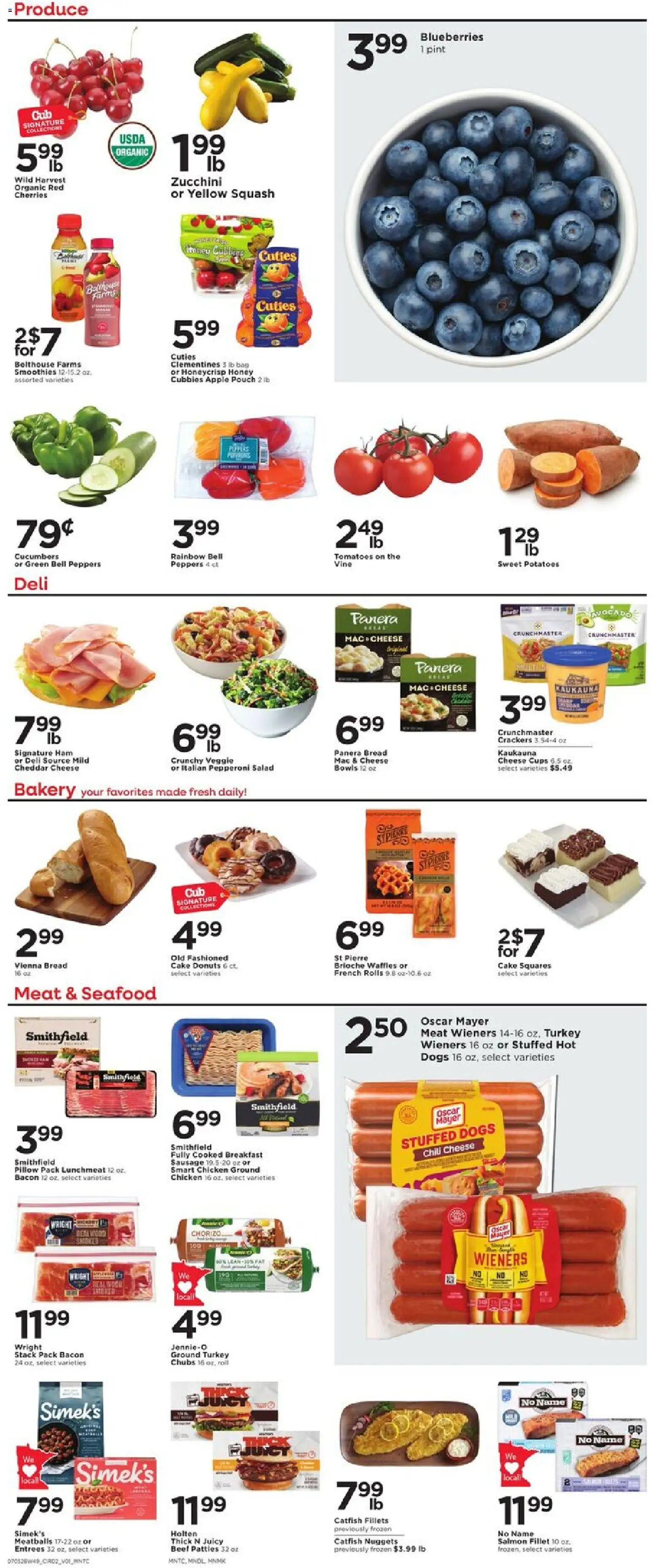 Cub Foods Weekly Ad - valid from 07/05/2026 | Page: 2 | Products: Pillow, Cheese, Bread, Bag