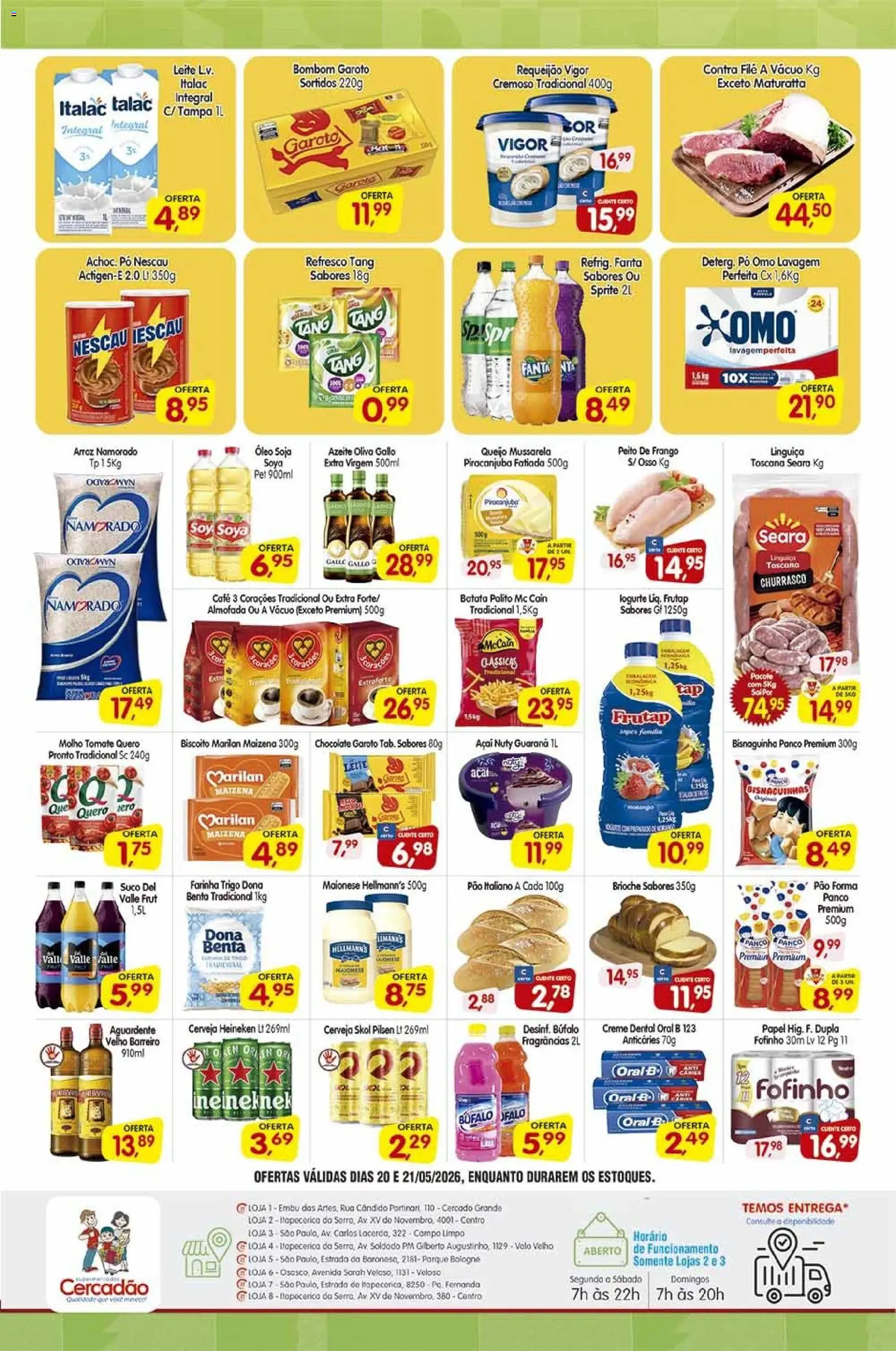 Cercadão Folheto - válido de 20.05.2026 | Página: 2 | Produtos: Biscoito, Chocolate, Arroz, Maionese