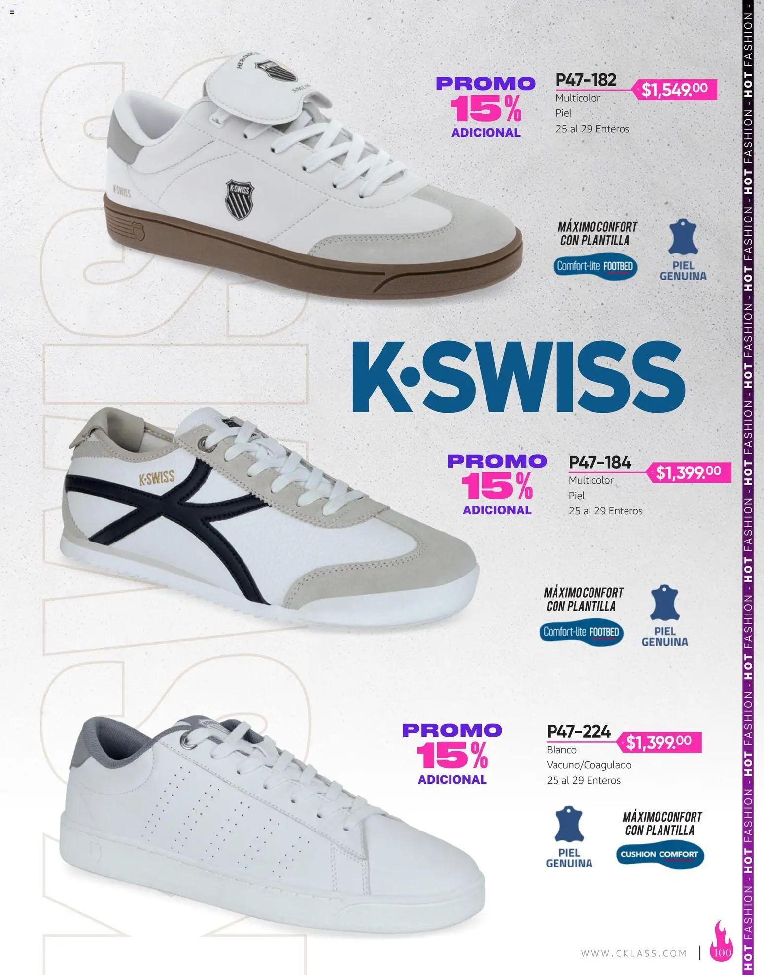 Nuevas ofertas de Cklass válidas en toda la República Mexicana desde el 03/08/2026. ¡Encuentra las mejores ofertas en Cklass catálogo Hot Fashion Calzado! | Página: 101